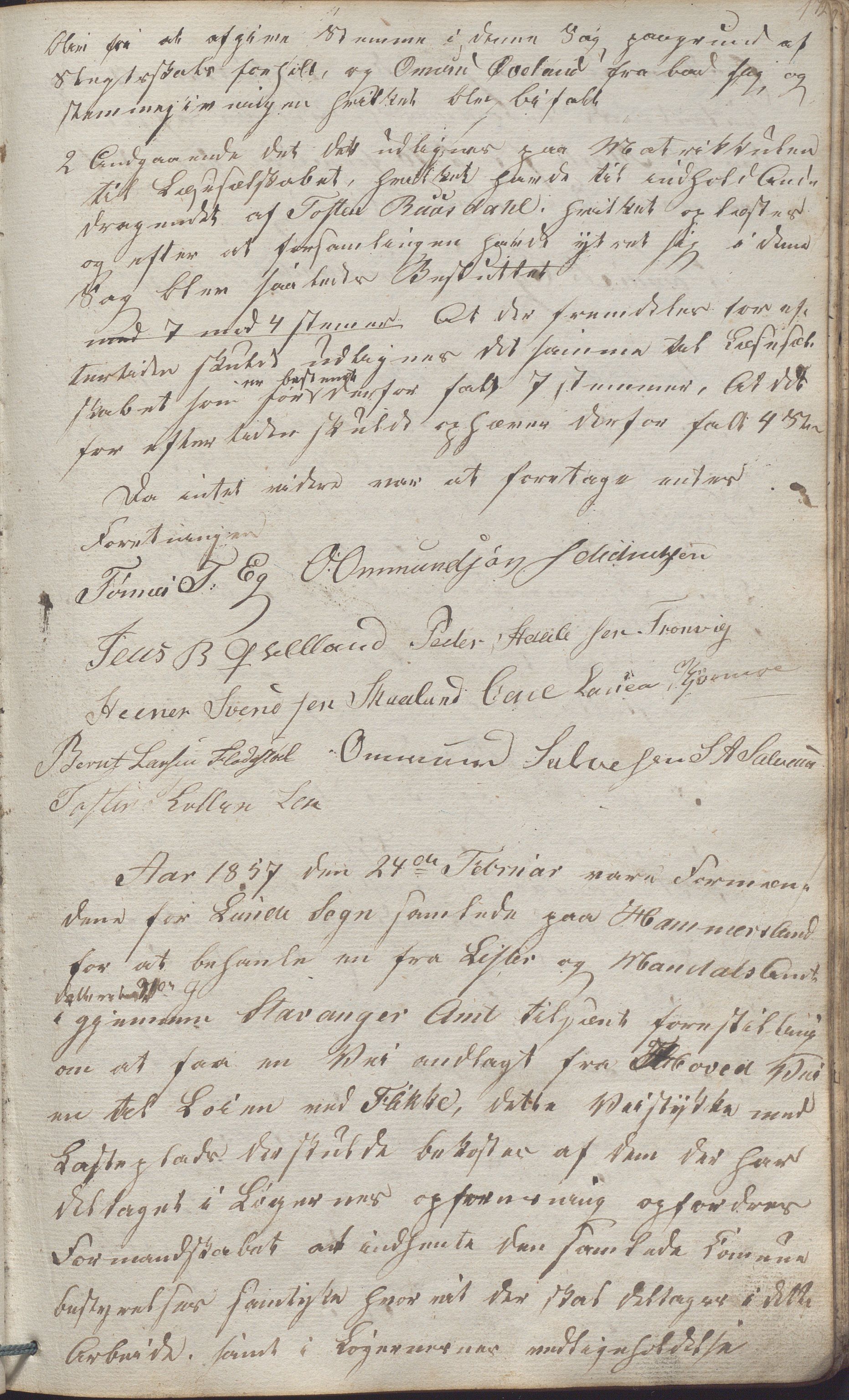 Lund kommune - Formannskapet/Formannskapskontoret, IKAR/K-101761/A/Aa/Aaa/L0001: Forhandlingsprotokoll, 1837-1865, p. 172a