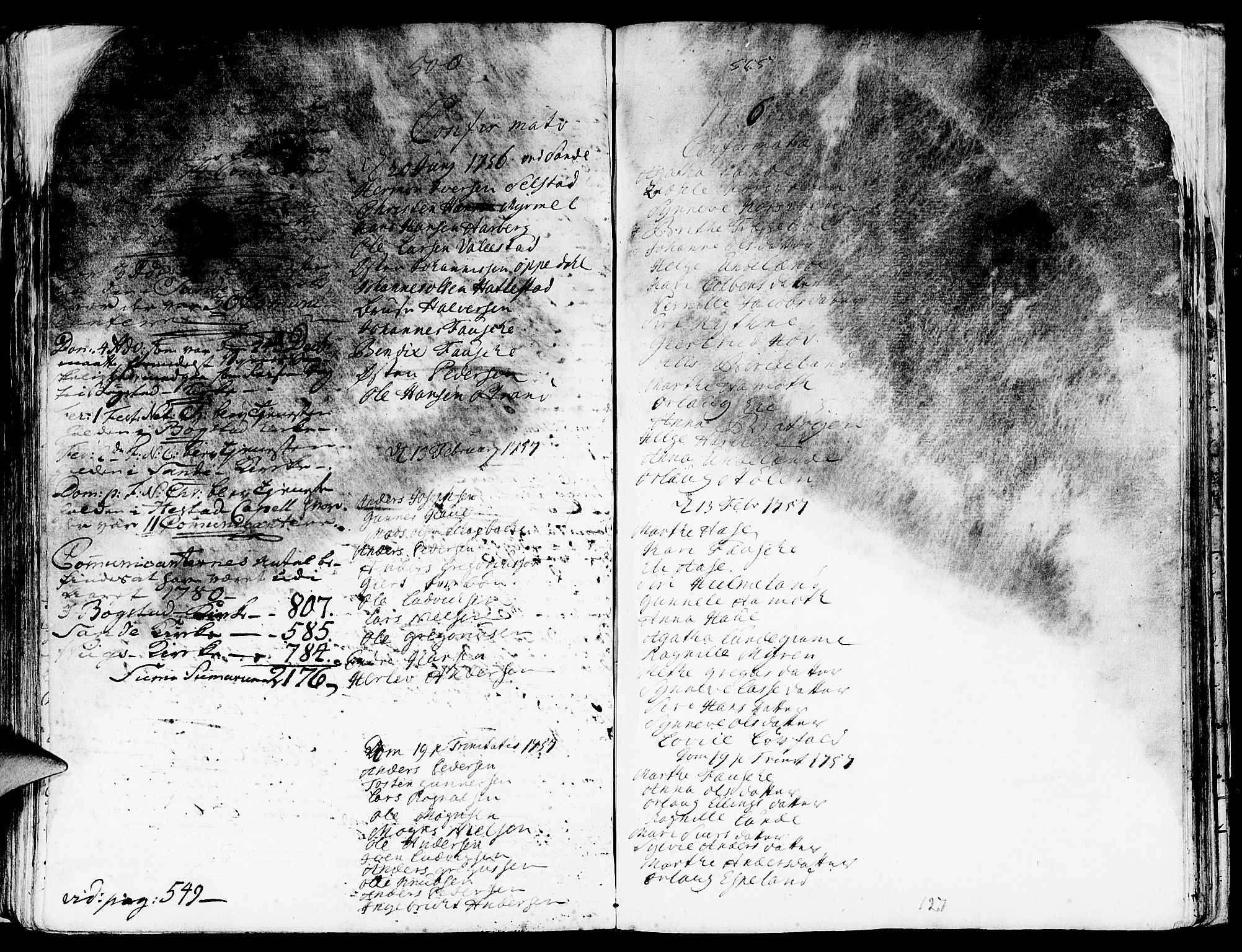 Gaular sokneprestembete, SAB/A-80001/H/Haa: Parish register (official) no. A 1, 1755-1785, p. 127