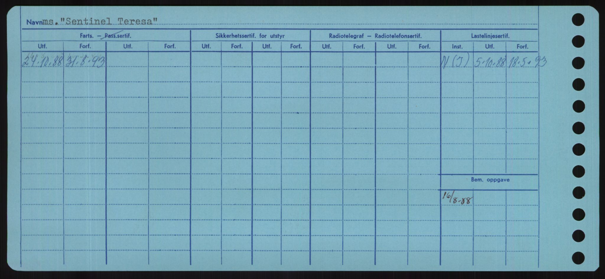 Sjøfartsdirektoratet med forløpere, Skipsmålingen, RA/S-1627/H/Hd/L0032: Fartøy, San-Seve, p. 514