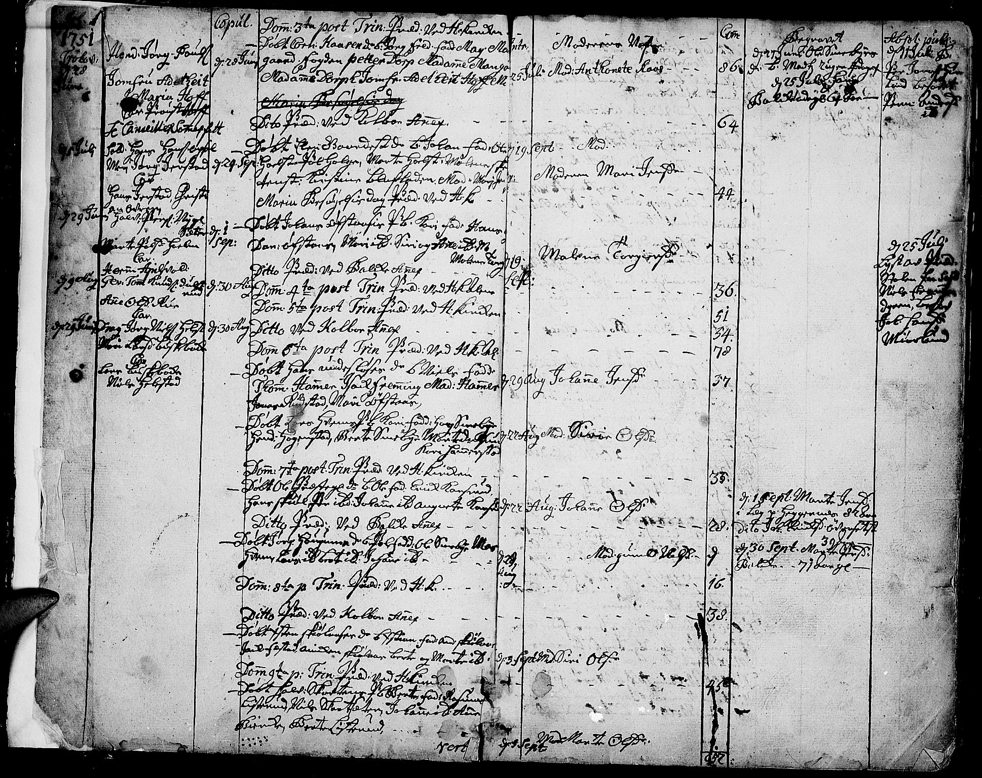 Toten prestekontor, SAH/PREST-102/H/Ha/Haa/L0004: Parish register (official) no. 4, 1751-1761, p. 1