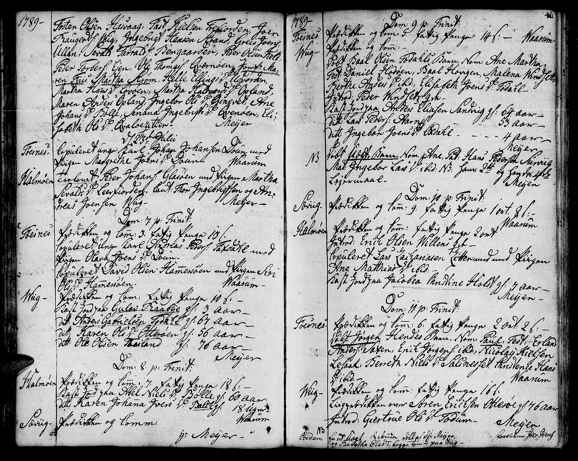Ministerialprotokoller, klokkerbøker og fødselsregistre - Nord-Trøndelag, SAT/A-1458/773/L0608: Parish register (official) no. 773A02, 1784-1816, p. 46