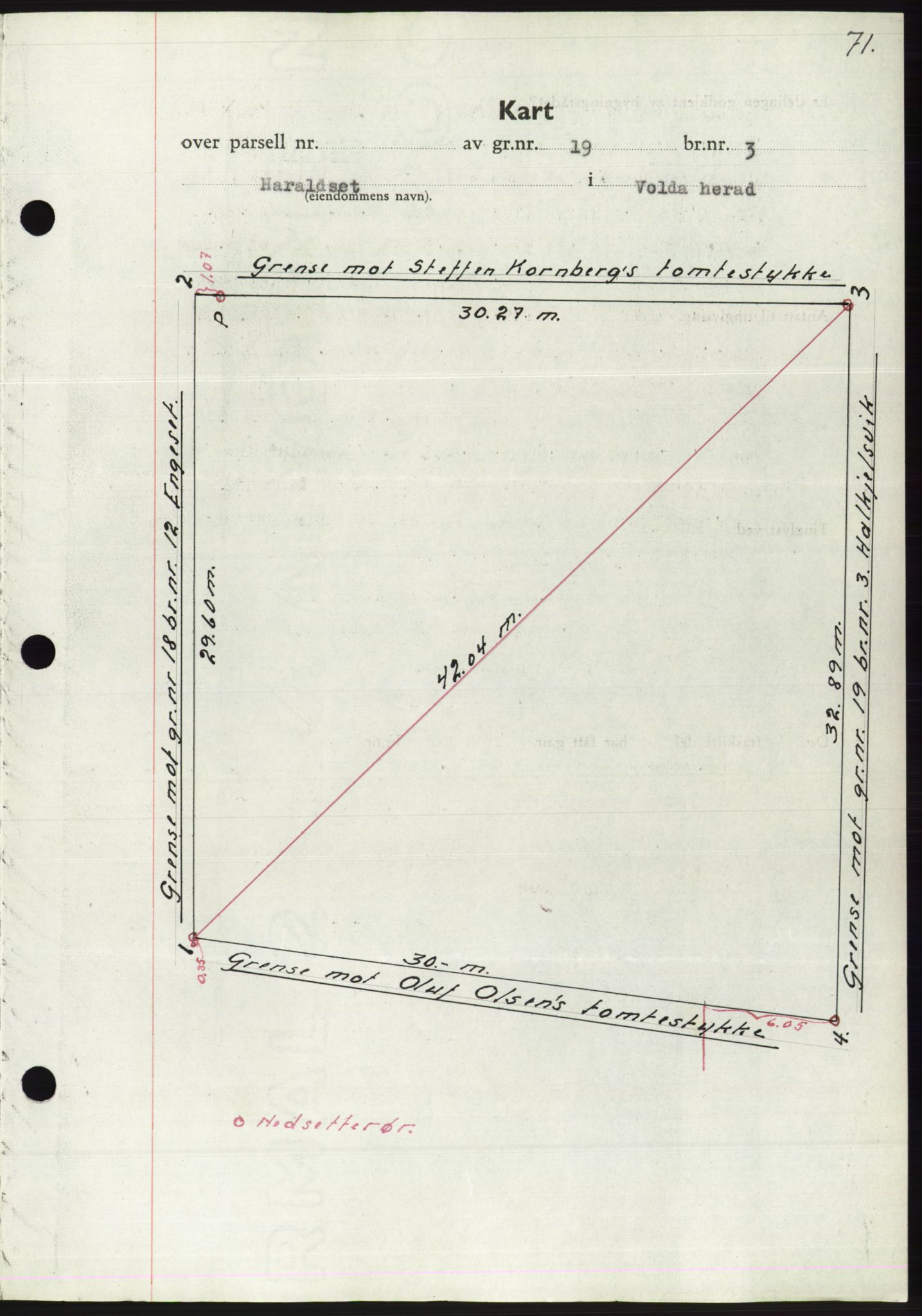 Søre Sunnmøre sorenskriveri, AV/SAT-A-4122/1/2/2C/L0071: Mortgage book no. 65, 1941-1941, Diary no: : 234/1941