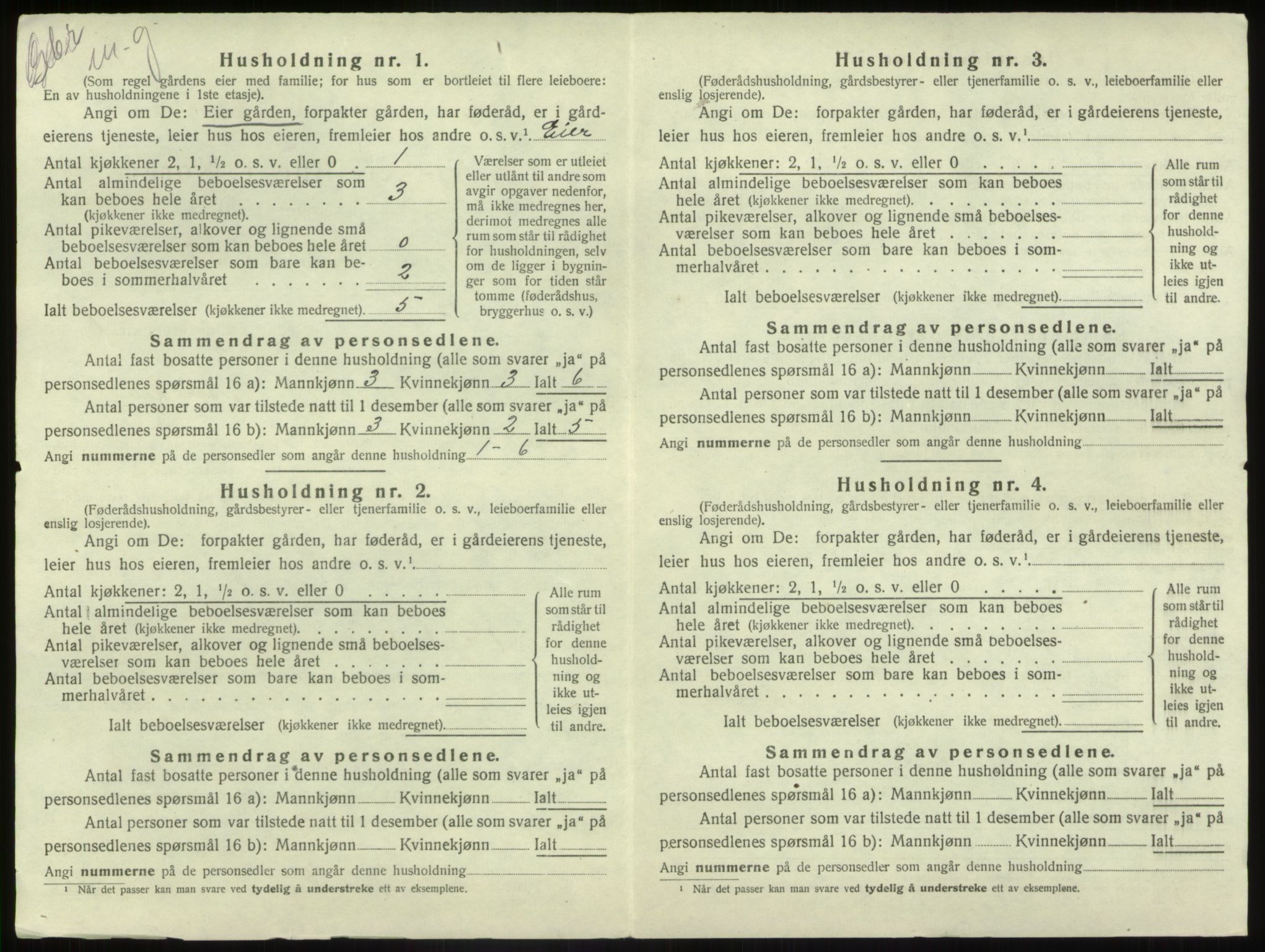 SAB, 1920 census for Førde, 1920, p. 63