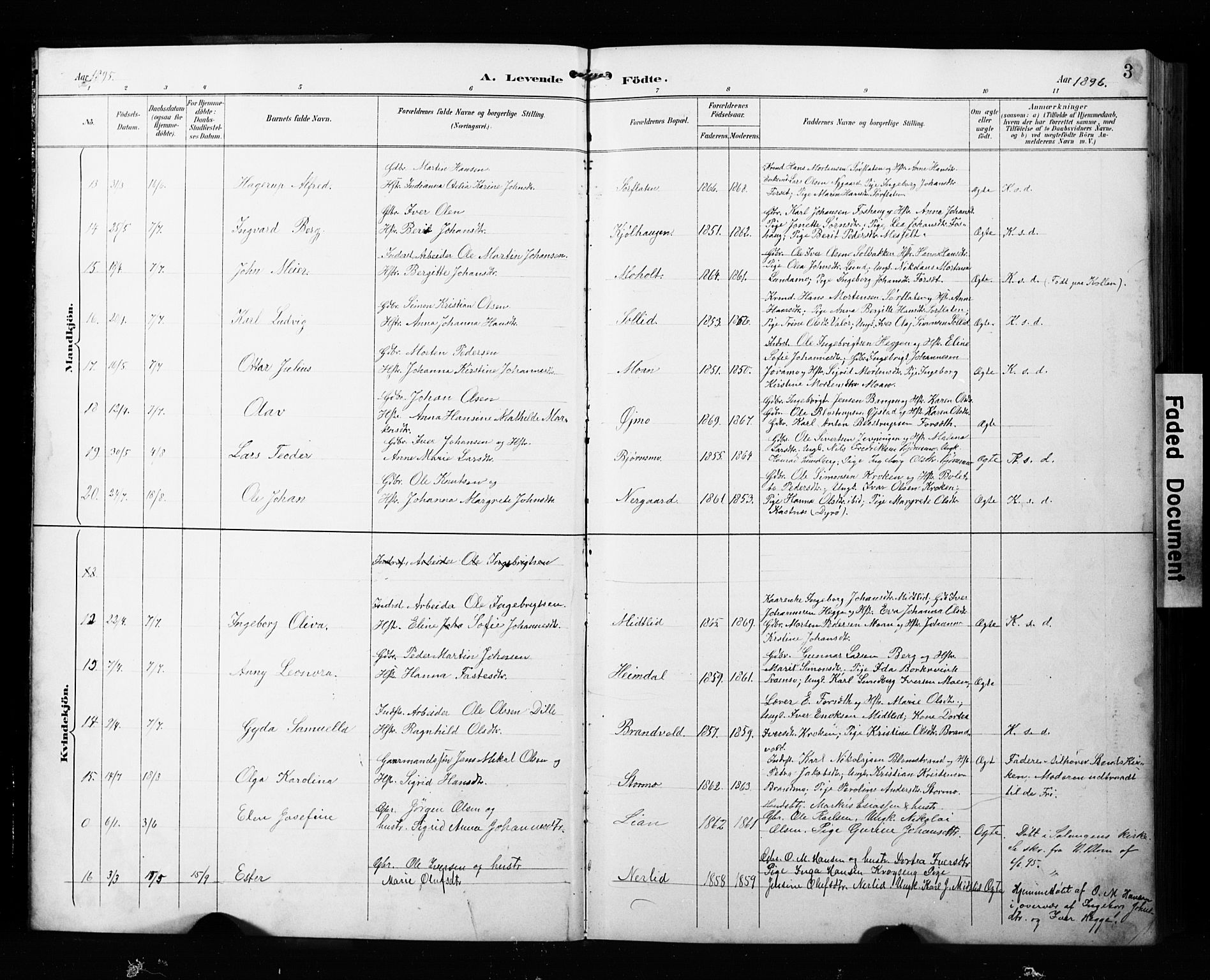 Målselv sokneprestembete, AV/SATØ-S-1311/G/Ga/Gab/L0008klokker: Parish register (copy) no. 8, 1895-1913, p. 3