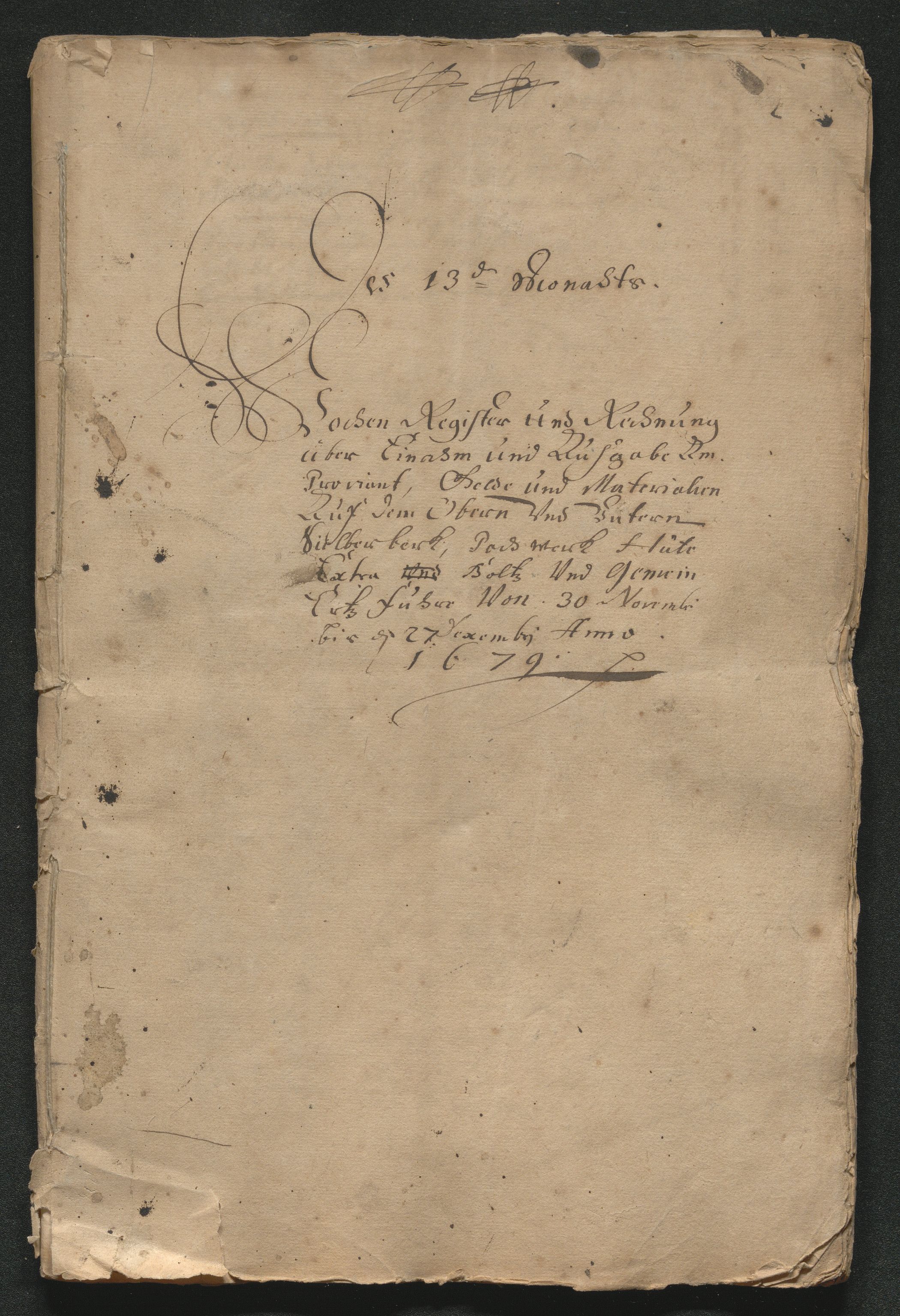 Kongsberg Sølvverk 1623-1816, SAKO/EA-3135/001/D/Dc/Dcd/L0046: Utgiftsregnskap for gruver m.m., 1679, p. 157