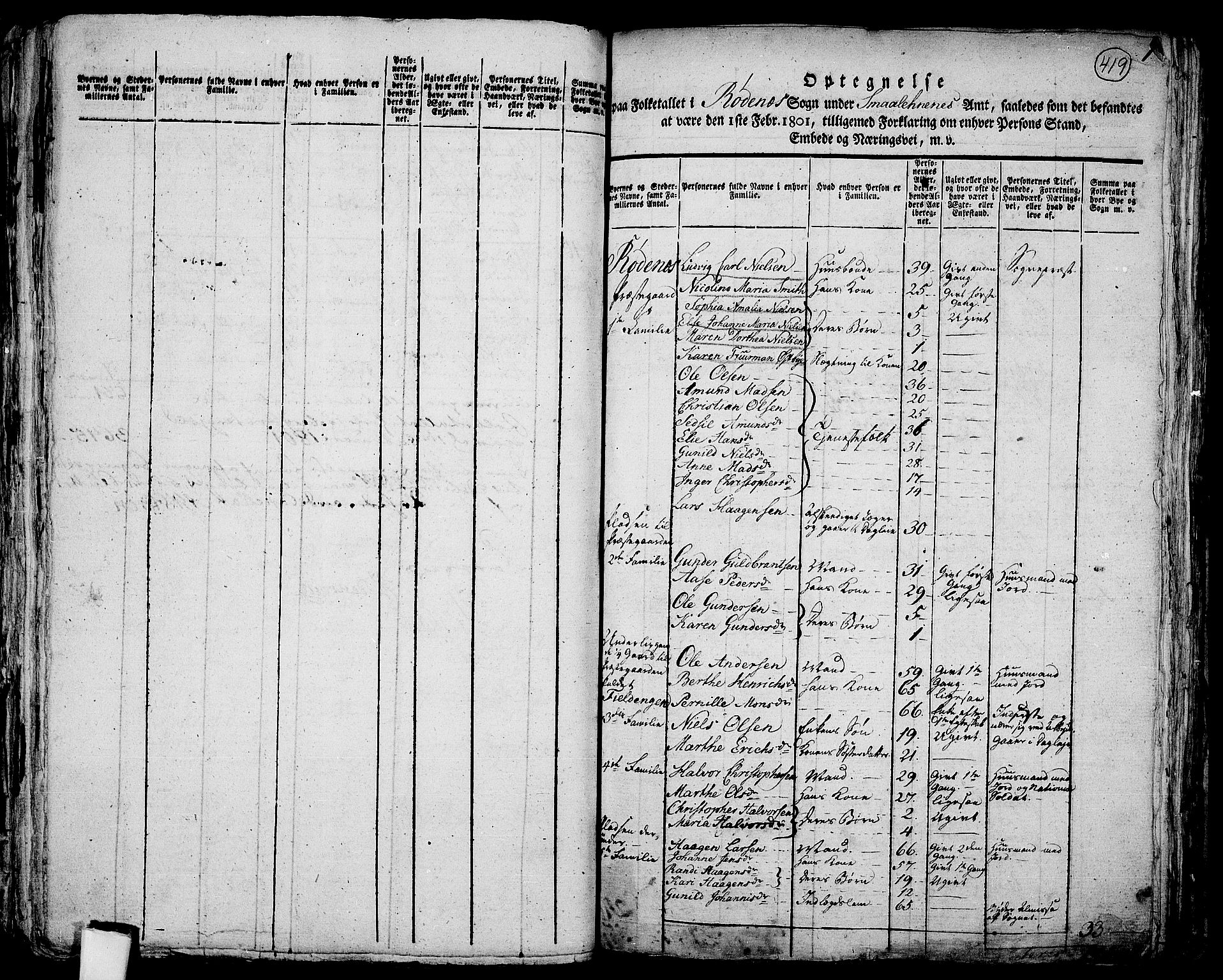RA, 1801 census for 0120P Rødenes, 1801, p. 418b-419a