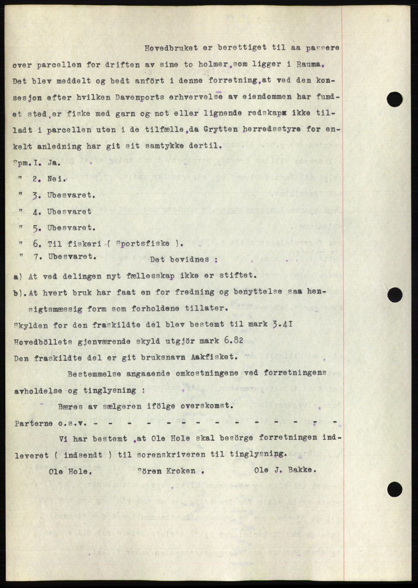 Romsdal sorenskriveri, AV/SAT-A-4149/1/2/2C/L0051: Mortgage book no. 45, 1926-1927, Deed date: 12.08.1926