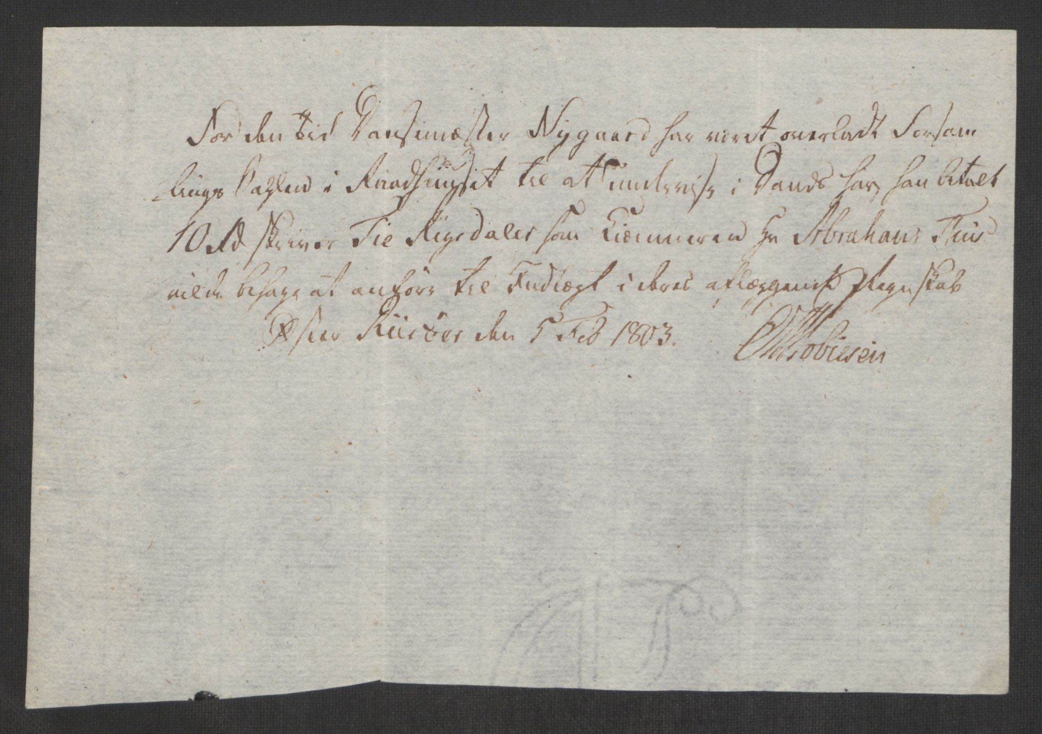 Danske Kanselli 1800-1814, RA/EA-3024/K/Kk/Kka/Kkac/L0236: Kjøpstadregnskap Øster Risør, 1801-1804, p. 597