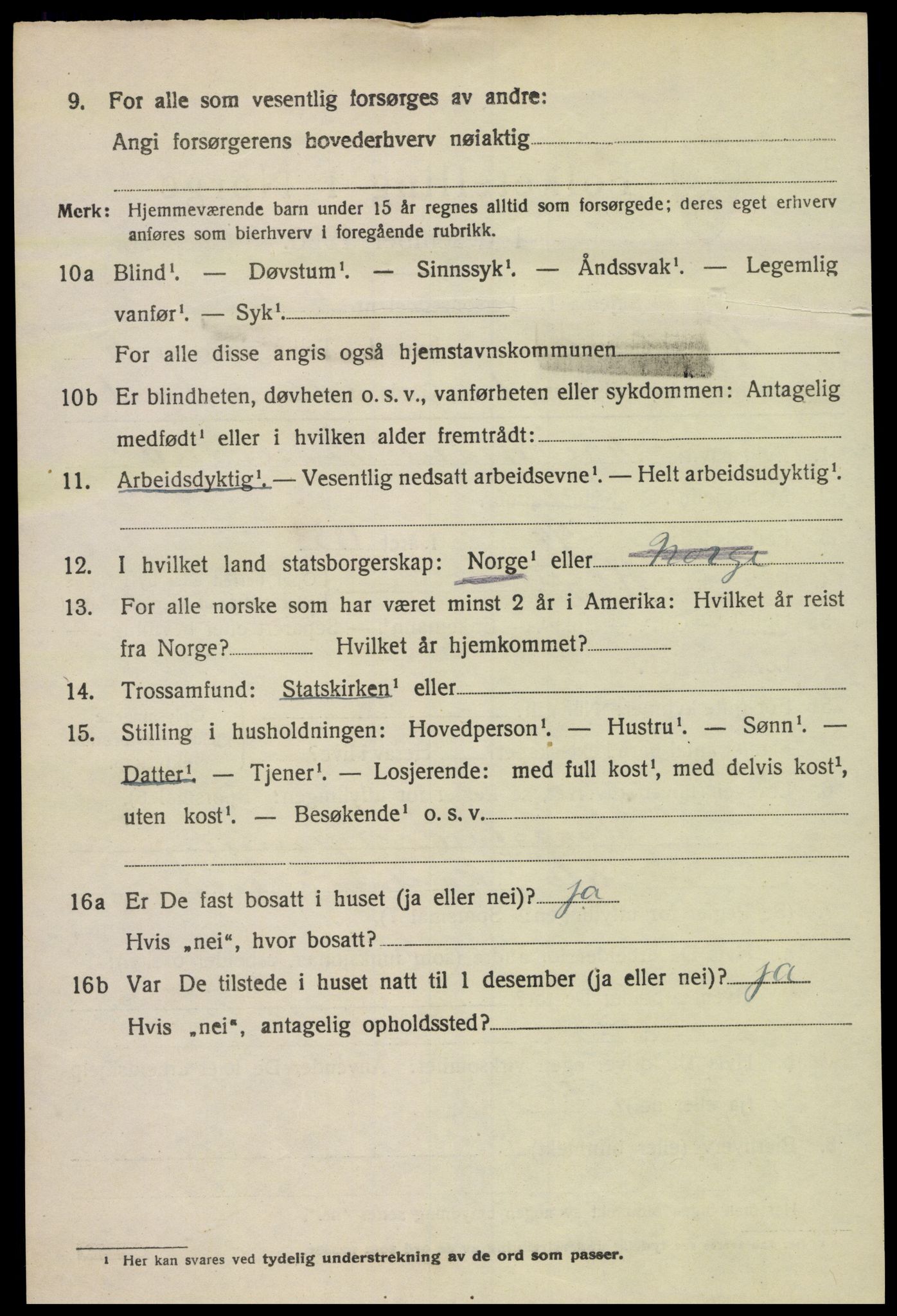 SAK, 1920 census for Hægeland, 1920, p. 1978