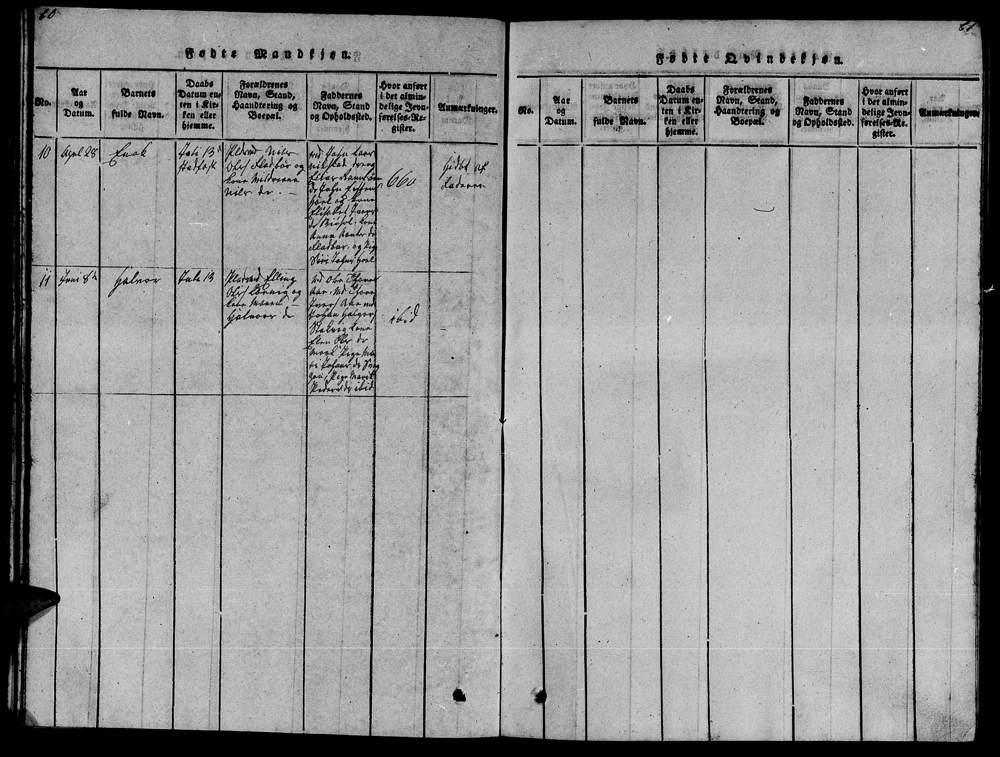 Ministerialprotokoller, klokkerbøker og fødselsregistre - Møre og Romsdal, AV/SAT-A-1454/569/L0818: Parish register (official) no. 569A04, 1820-1828, p. 60-61