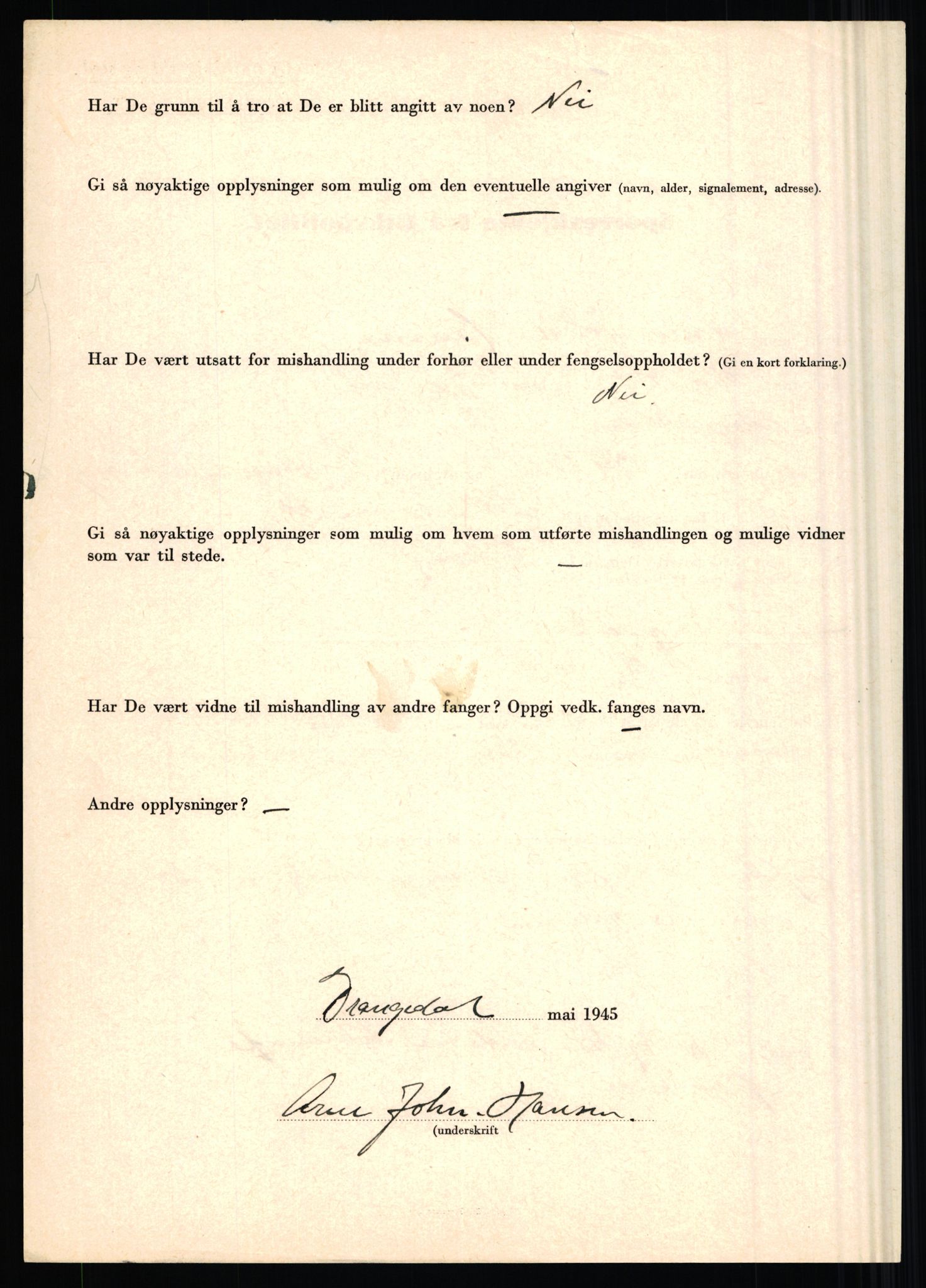 Rikspolitisjefen, AV/RA-S-1560/L/L0006: Hansen, Adolf Boye - Hemstad, Gunnar, 1940-1945, p. 28