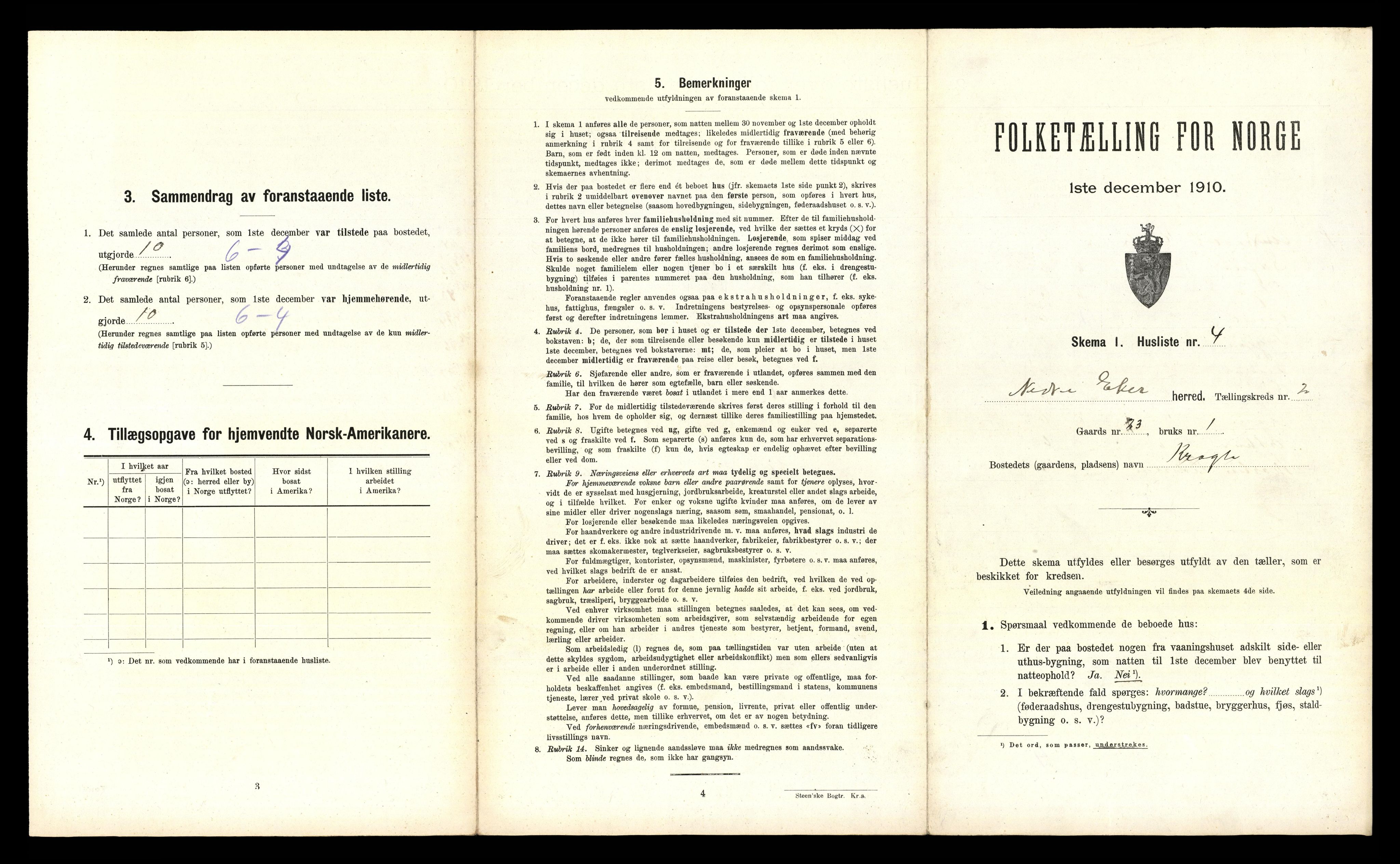 RA, 1910 census for Nedre Eiker, 1910, p. 205