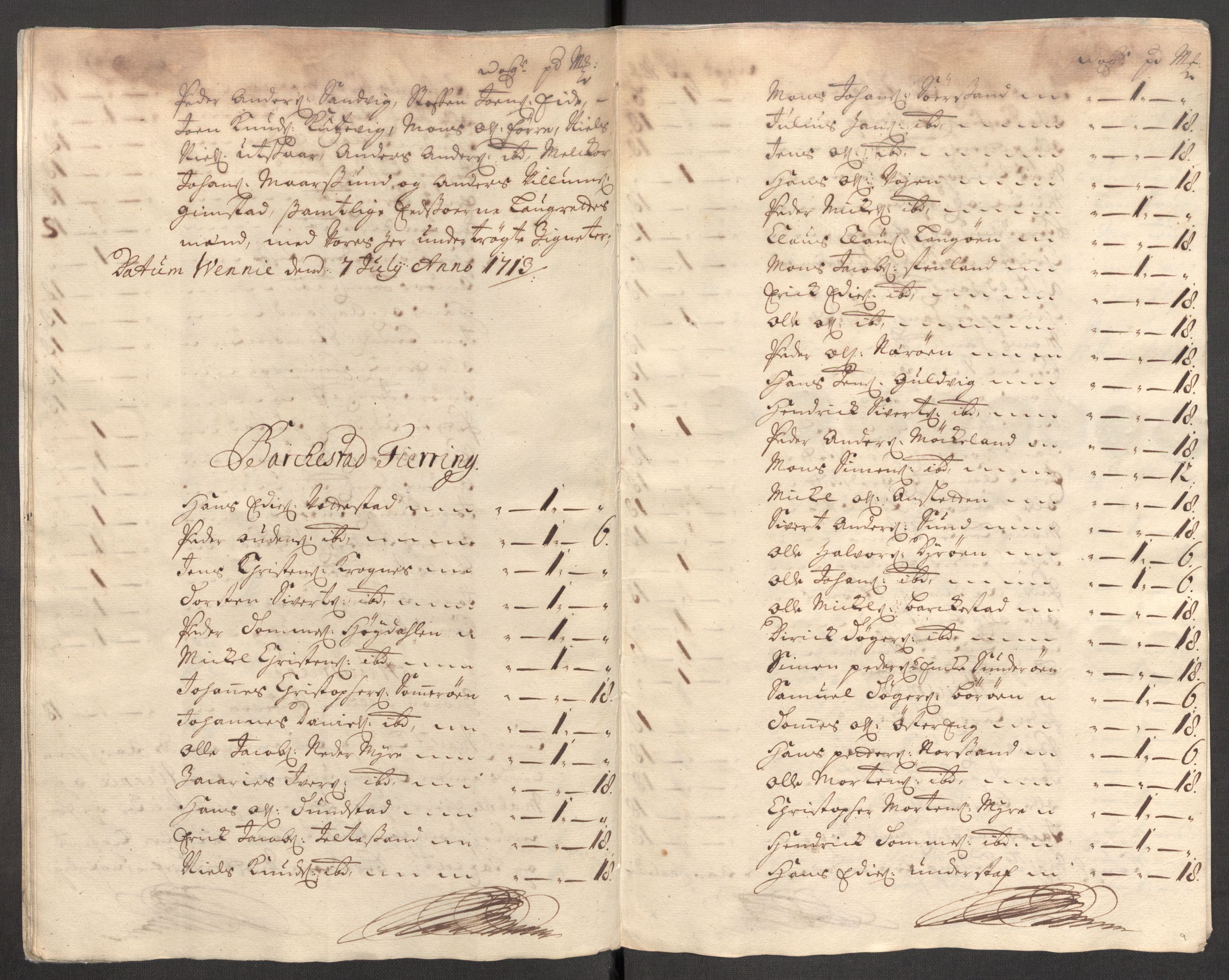 Rentekammeret inntil 1814, Reviderte regnskaper, Fogderegnskap, AV/RA-EA-4092/R67/L4679: Fogderegnskap Vesterålen, Andenes og Lofoten, 1711-1713, p. 219