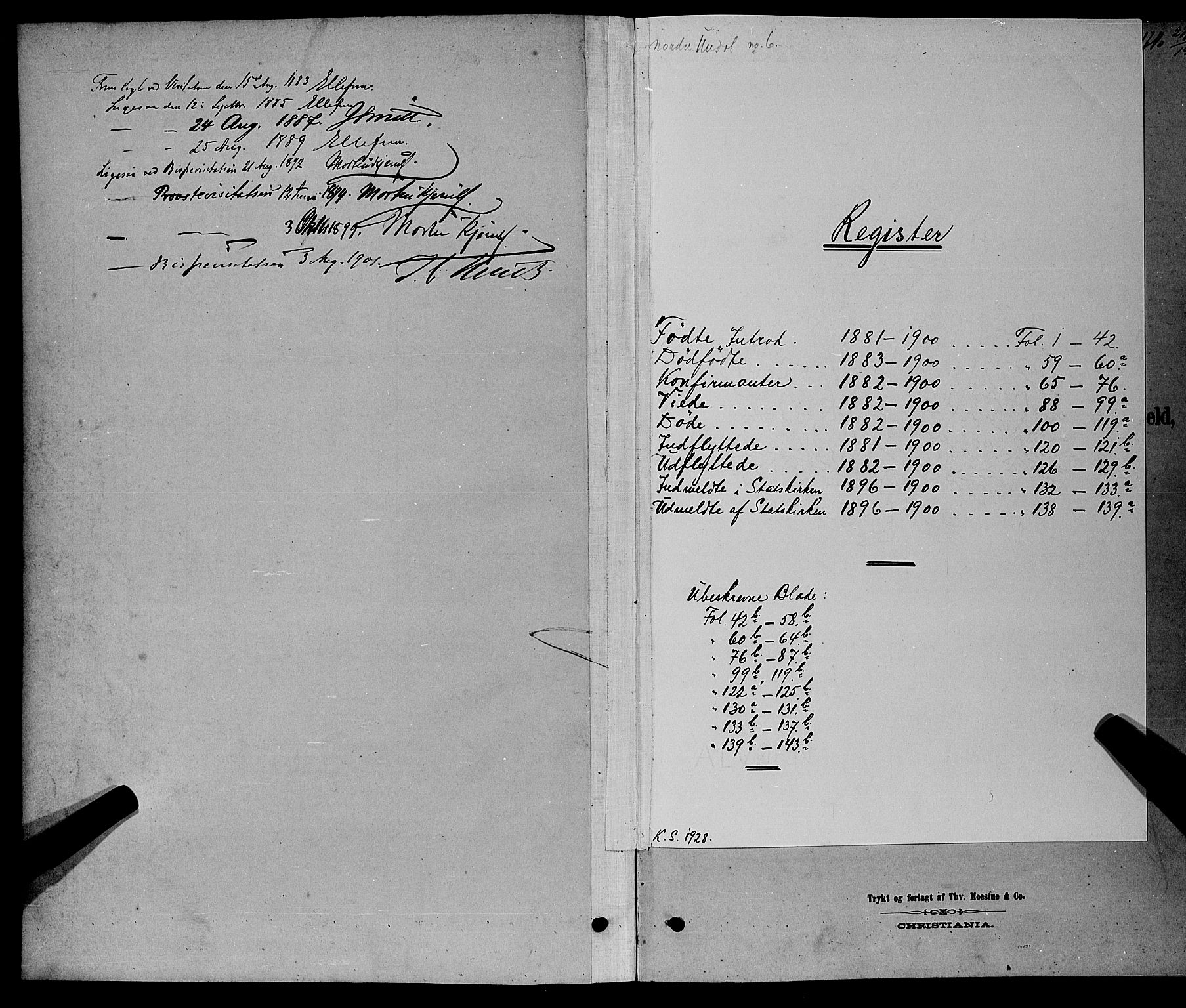 Nord-Audnedal sokneprestkontor, SAK/1111-0032/F/Fb/Fba/L0003: Parish register (copy) no. B 3, 1881-1900