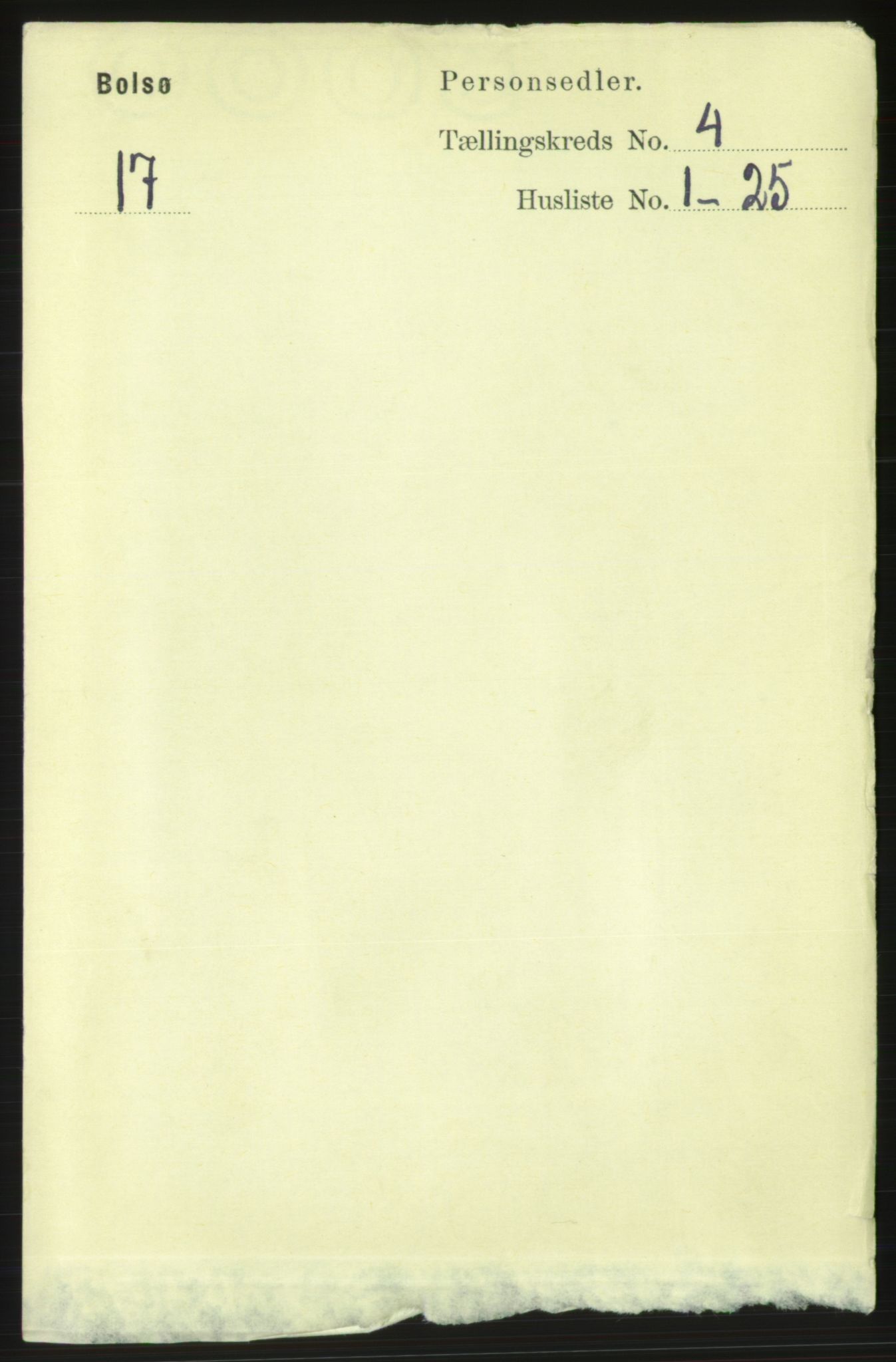 RA, 1891 census for 1544 Bolsøy, 1891, p. 2406