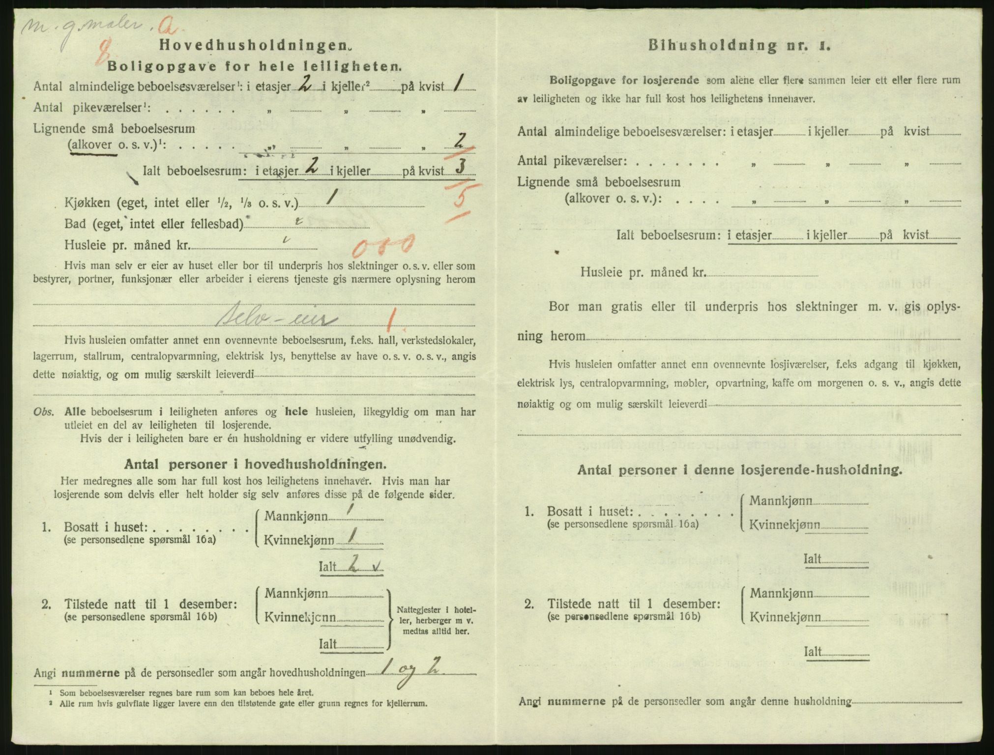 SAK, 1920 census for Risør, 1920, p. 2516