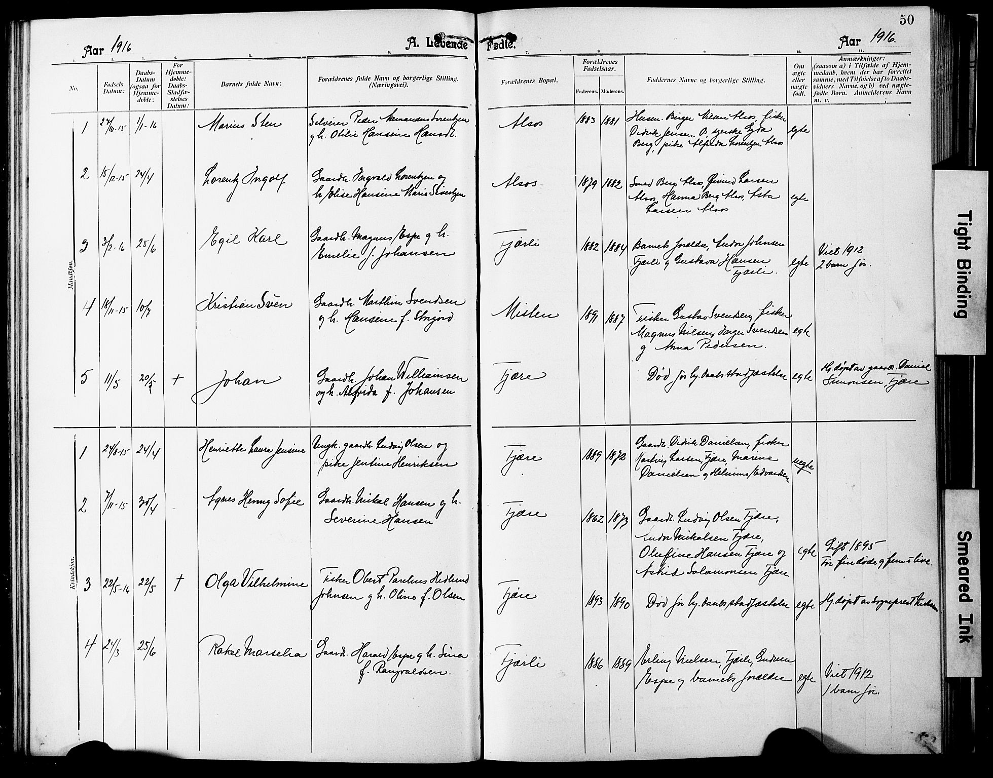 Ministerialprotokoller, klokkerbøker og fødselsregistre - Nordland, SAT/A-1459/803/L0077: Parish register (copy) no. 803C04, 1897-1930, p. 50