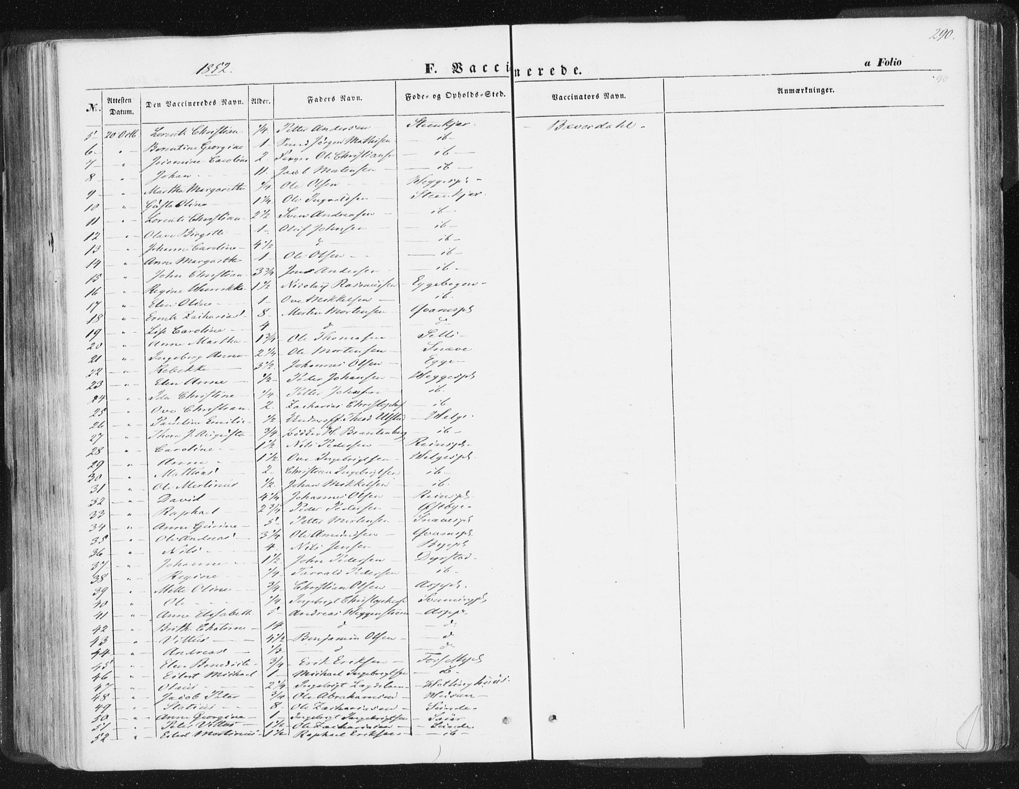 Ministerialprotokoller, klokkerbøker og fødselsregistre - Nord-Trøndelag, SAT/A-1458/746/L0446: Parish register (official) no. 746A05, 1846-1859, p. 290