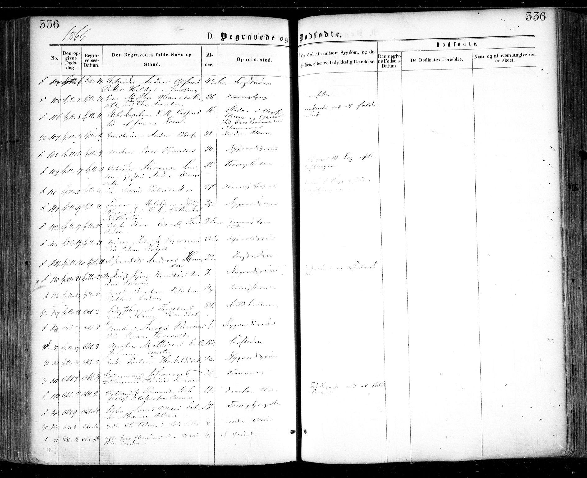 Glemmen prestekontor Kirkebøker, SAO/A-10908/F/Fa/L0008: Parish register (official) no. 8, 1862-1871, p. 336
