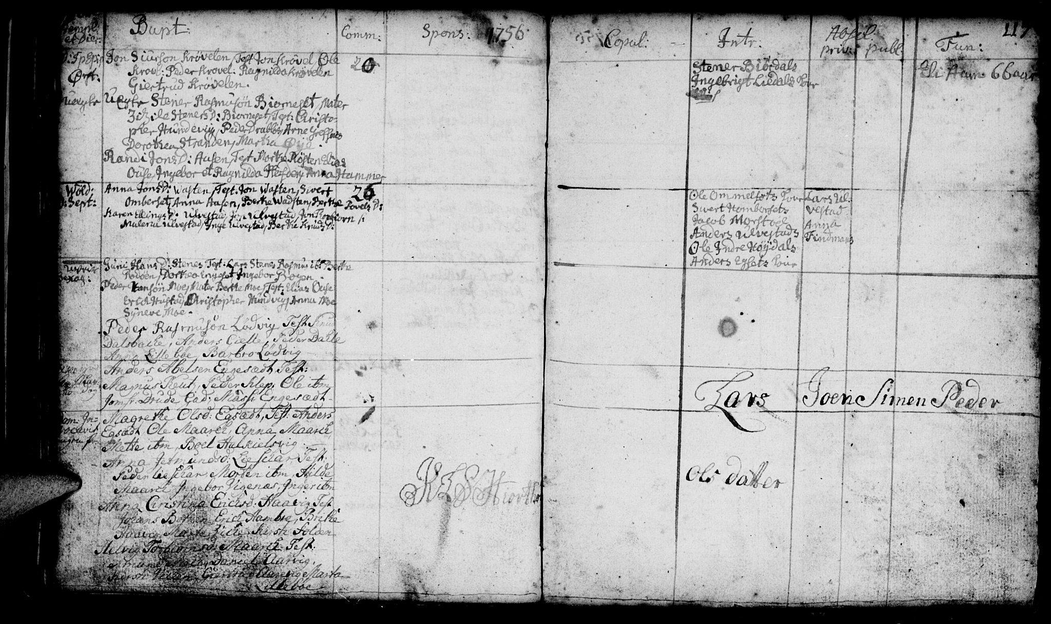 Ministerialprotokoller, klokkerbøker og fødselsregistre - Møre og Romsdal, AV/SAT-A-1454/511/L0135: Parish register (official) no. 511A02, 1741-1760, p. 117