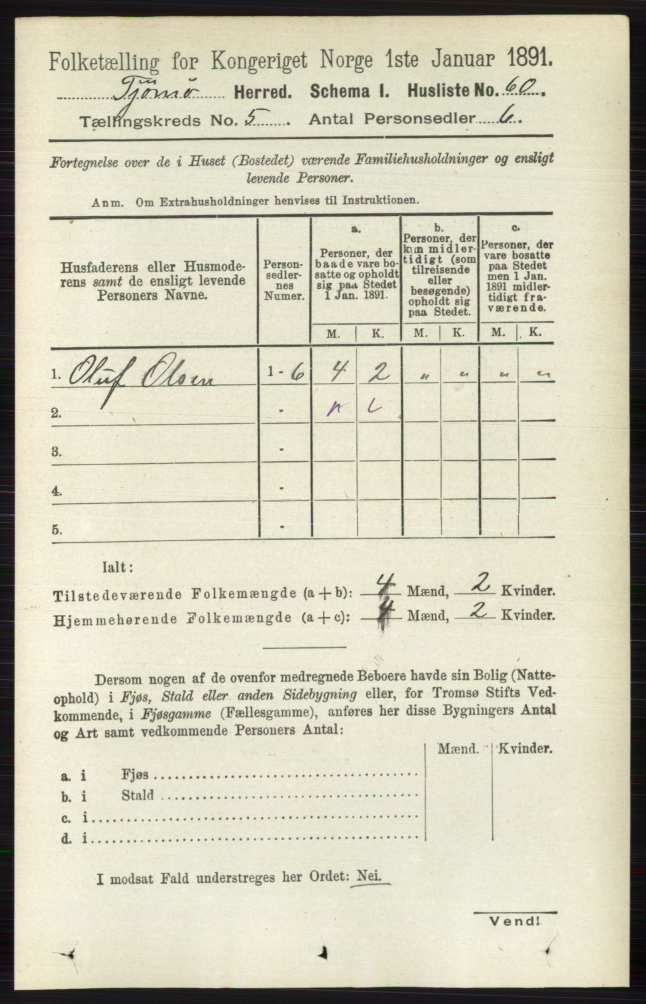 RA, 1891 census for 0723 Tjøme, 1891, p. 1660