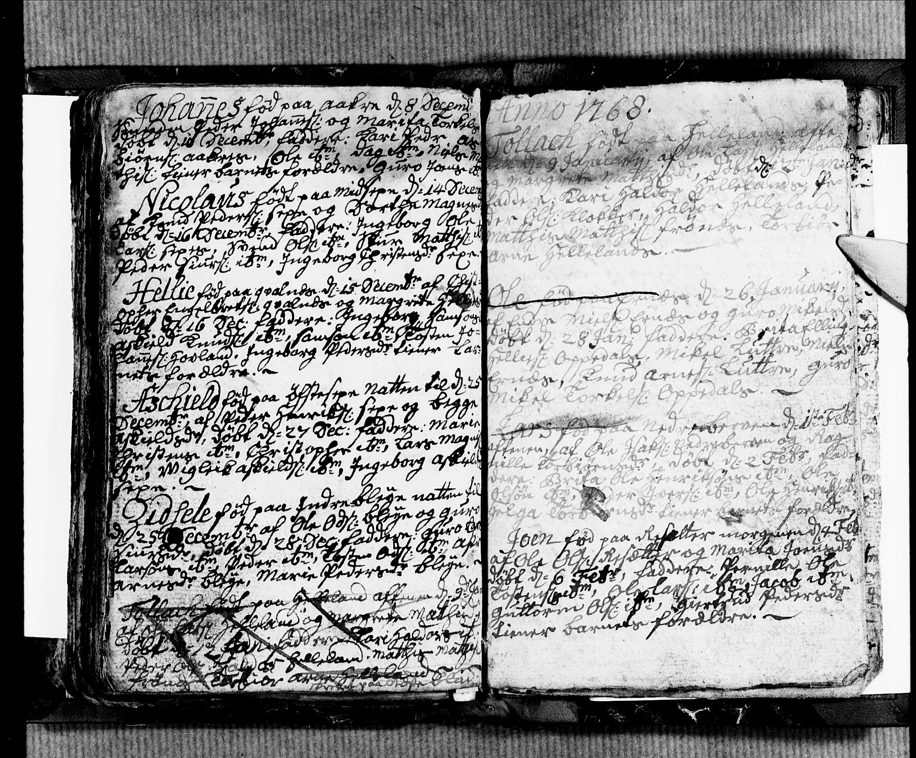 Ullensvang sokneprestembete, SAB/A-78701/H/Hab: Parish register (copy) no. B 2, 1766-1768, p. 60-61