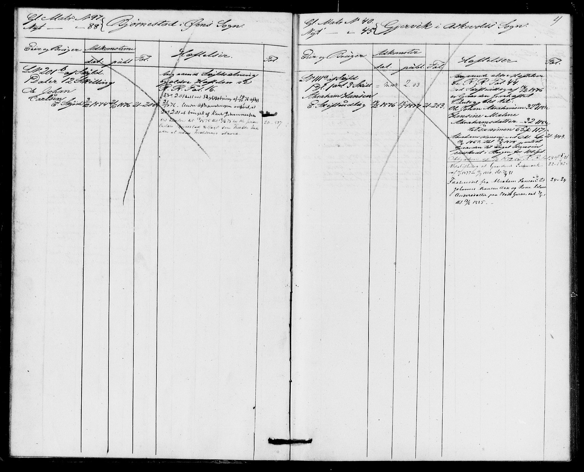 Sunnfjord tingrett, SAB/A-3201/1/G/Ga/Gaa/L0004: Mortgage register no. II.A.a.4, 1875-1886, p. 4