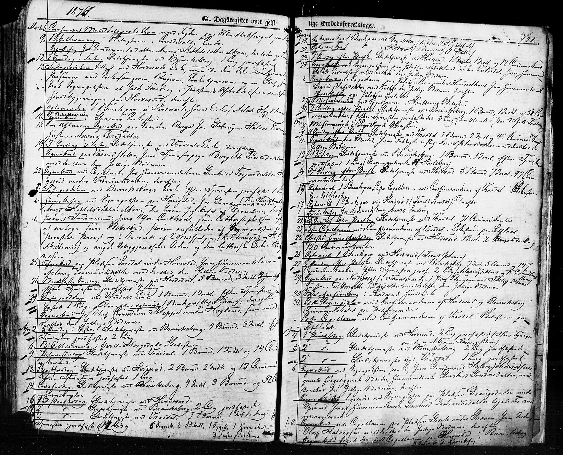 Kviteseid kirkebøker, AV/SAKO-A-276/F/Fa/L0007: Parish register (official) no. I 7, 1859-1881, p. 728