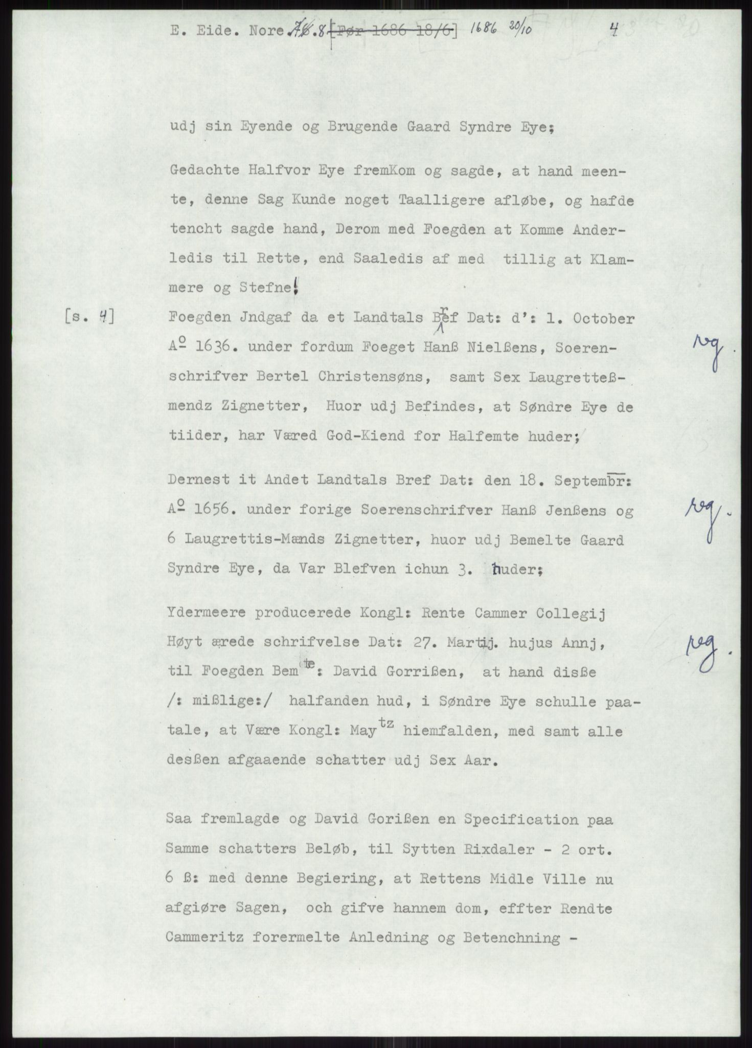 Samlinger til kildeutgivelse, Diplomavskriftsamlingen, AV/RA-EA-4053/H/Ha, p. 1691