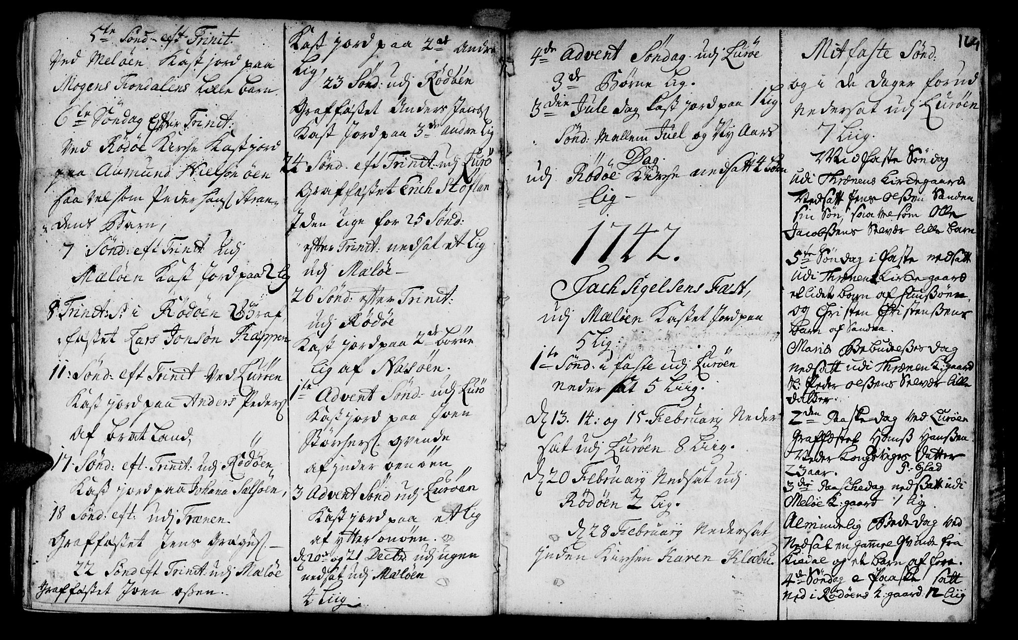 Ministerialprotokoller, klokkerbøker og fødselsregistre - Nordland, SAT/A-1459/841/L0586: Parish register (official) no. 841A01, 1739-1750, p. 169