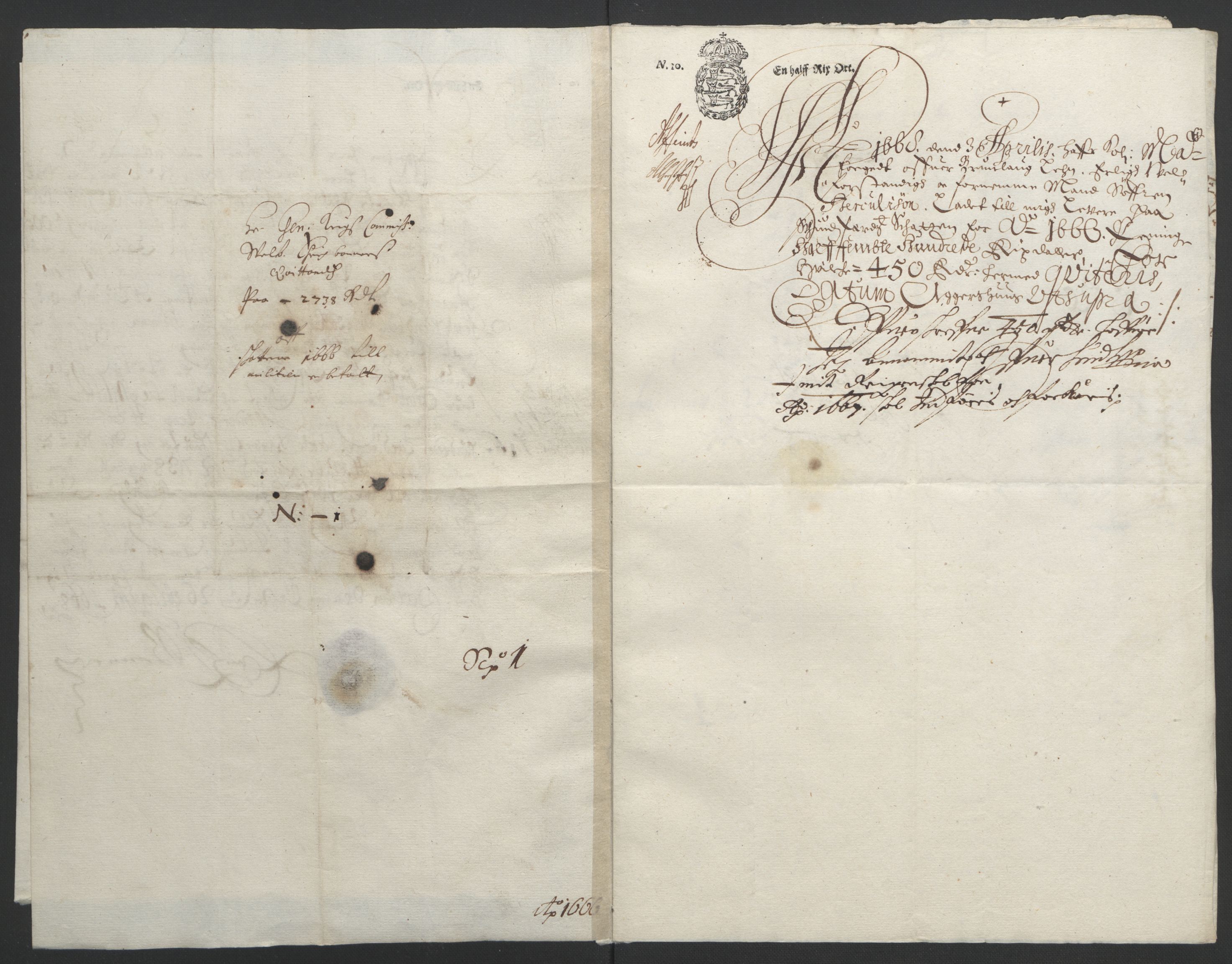 Rentekammeret inntil 1814, Reviderte regnskaper, Fogderegnskap, AV/RA-EA-4092/R33/L1964: Fogderegnskap Larvik grevskap, 1665-1668, p. 32