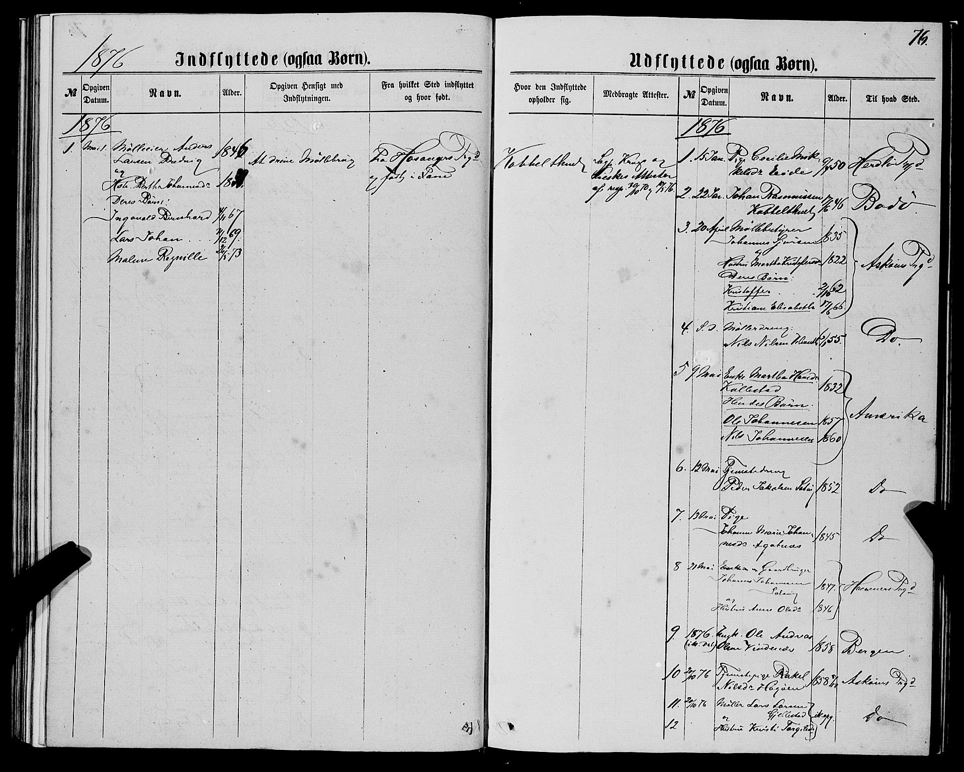 Fjell sokneprestembete, SAB/A-75301/H/Haa: Parish register (official) no. A 5, 1864-1877, p. 76