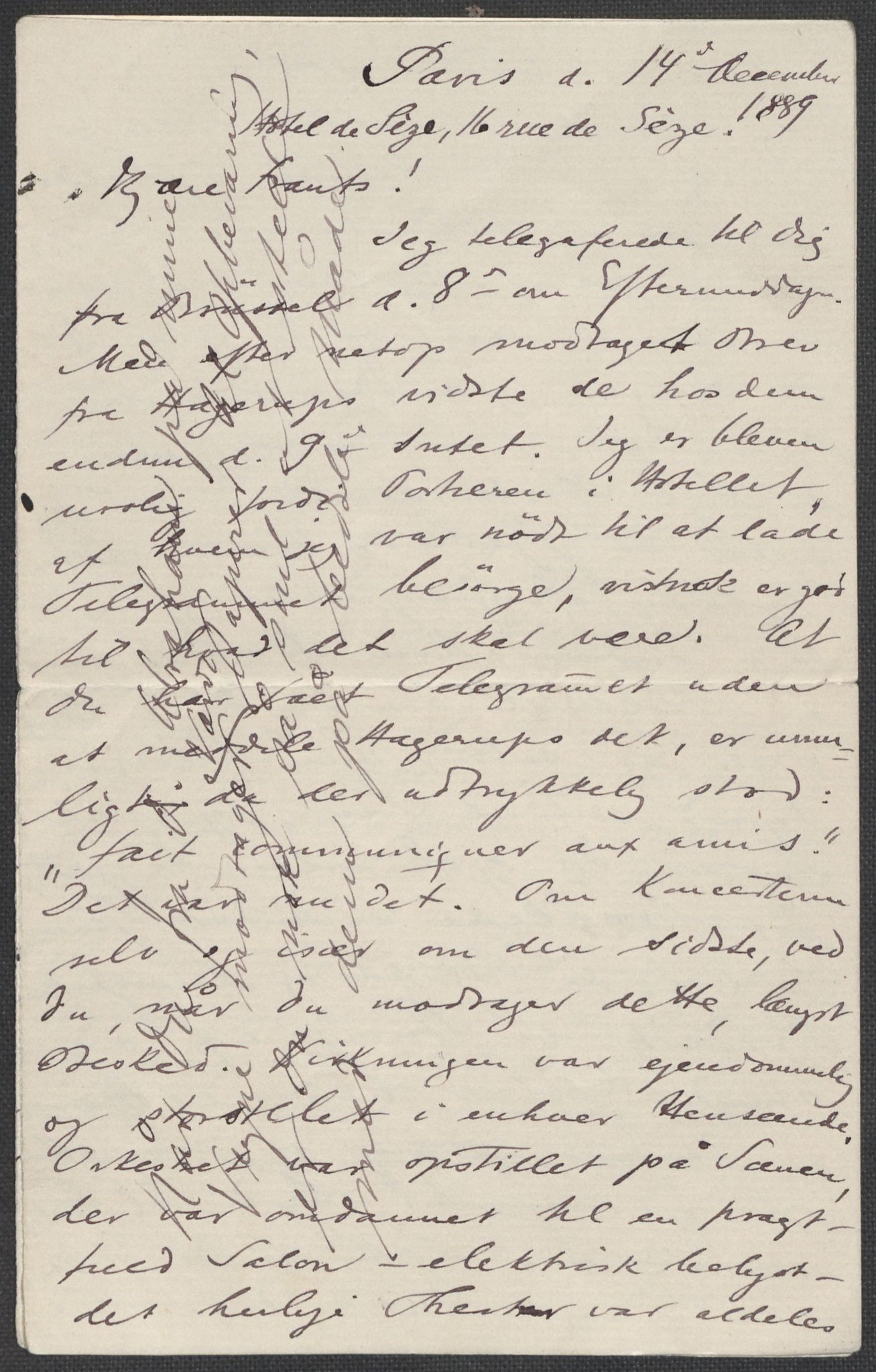 Beyer, Frants, AV/RA-PA-0132/F/L0001: Brev fra Edvard Grieg til Frantz Beyer og "En del optegnelser som kan tjene til kommentar til brevene" av Marie Beyer, 1872-1907, p. 318