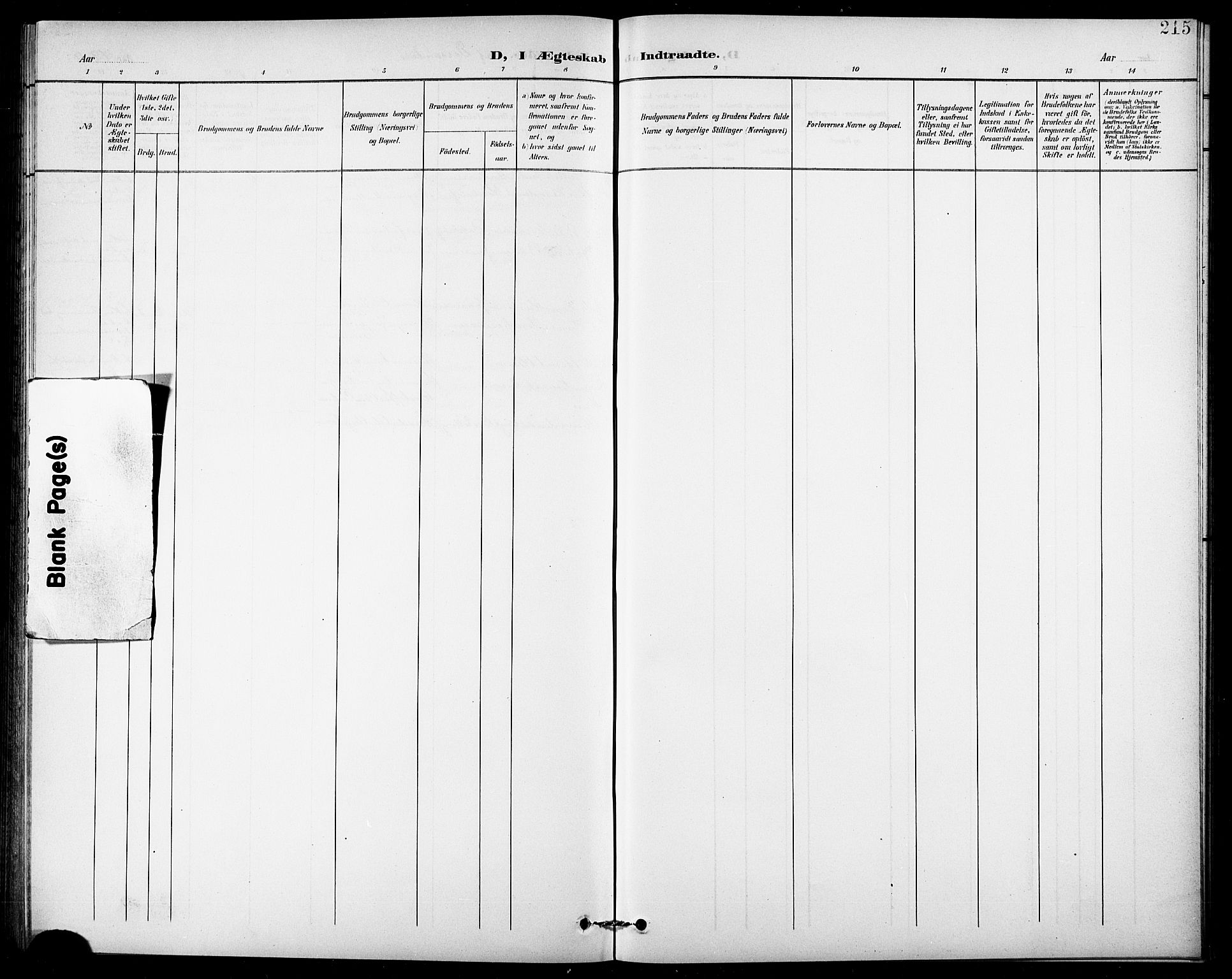 Lenvik sokneprestembete, AV/SATØ-S-1310/H/Ha/Hab/L0008klokker: Parish register (copy) no. 8, 1899-1911, p. 215