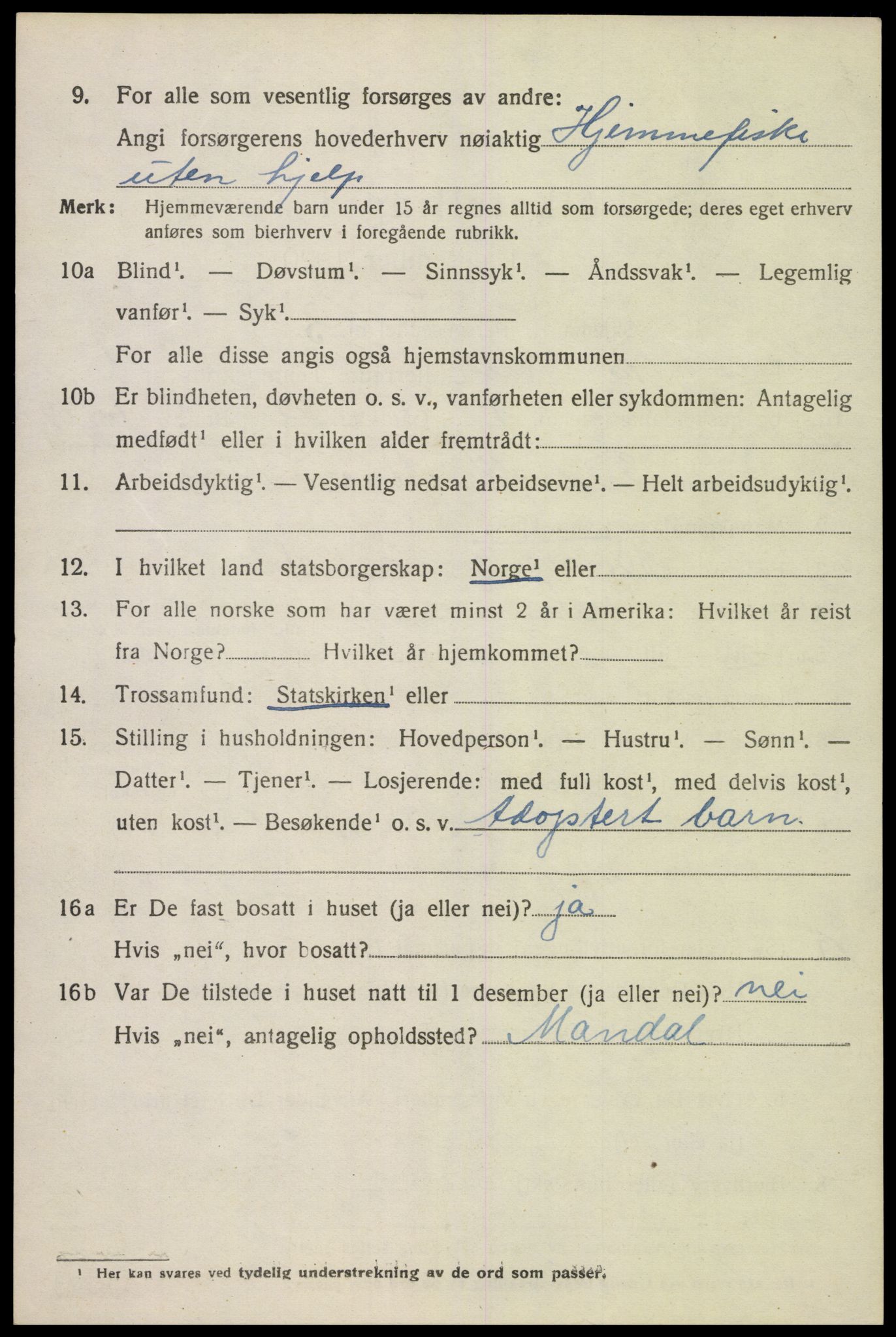 SAK, 1920 census for Halse og Harkmark, 1920, p. 3405