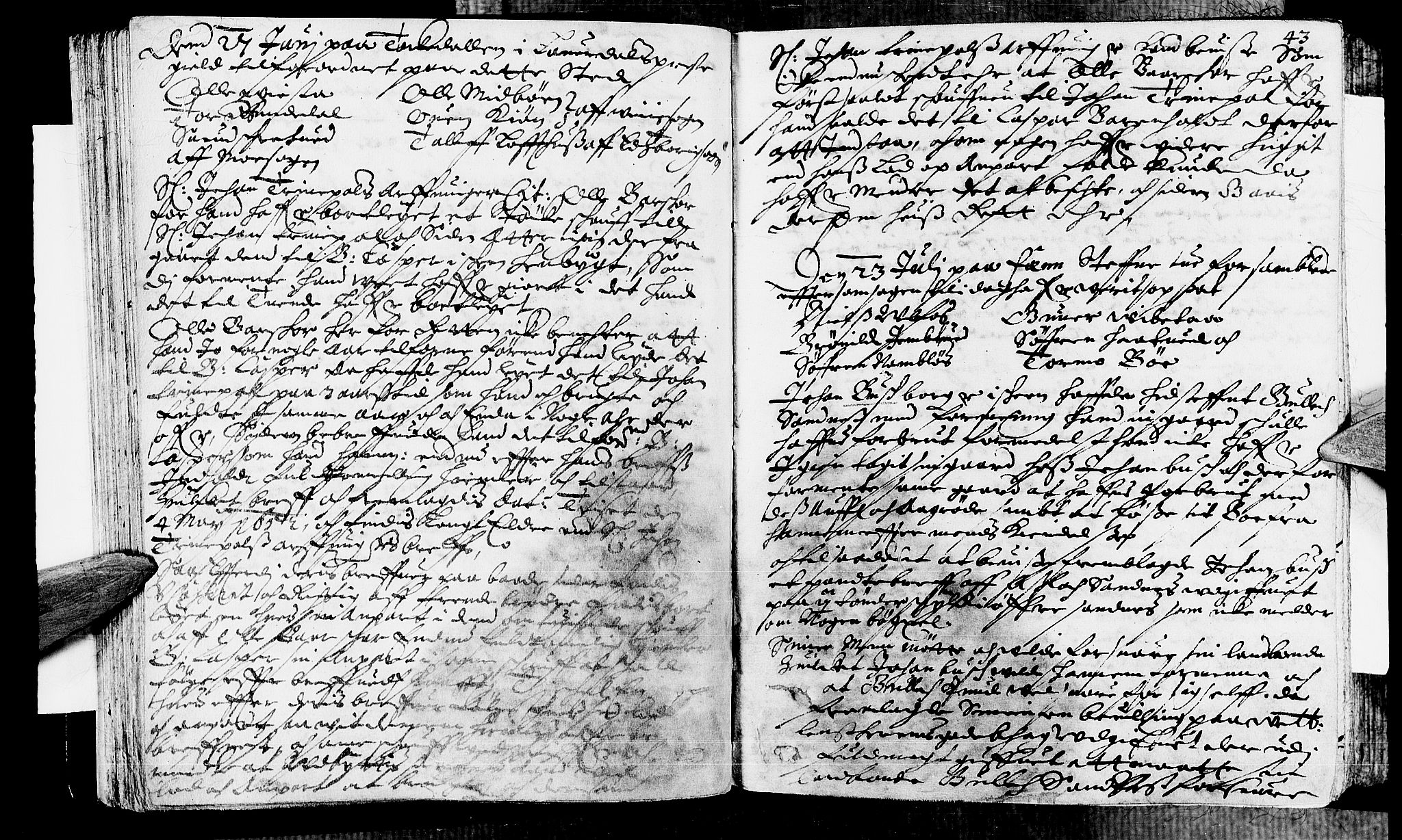 Nedre Telemark sorenskriveri, AV/SAKO-A-135/F/Fa/L0001: Tingbok, 1652-1661, p. 43