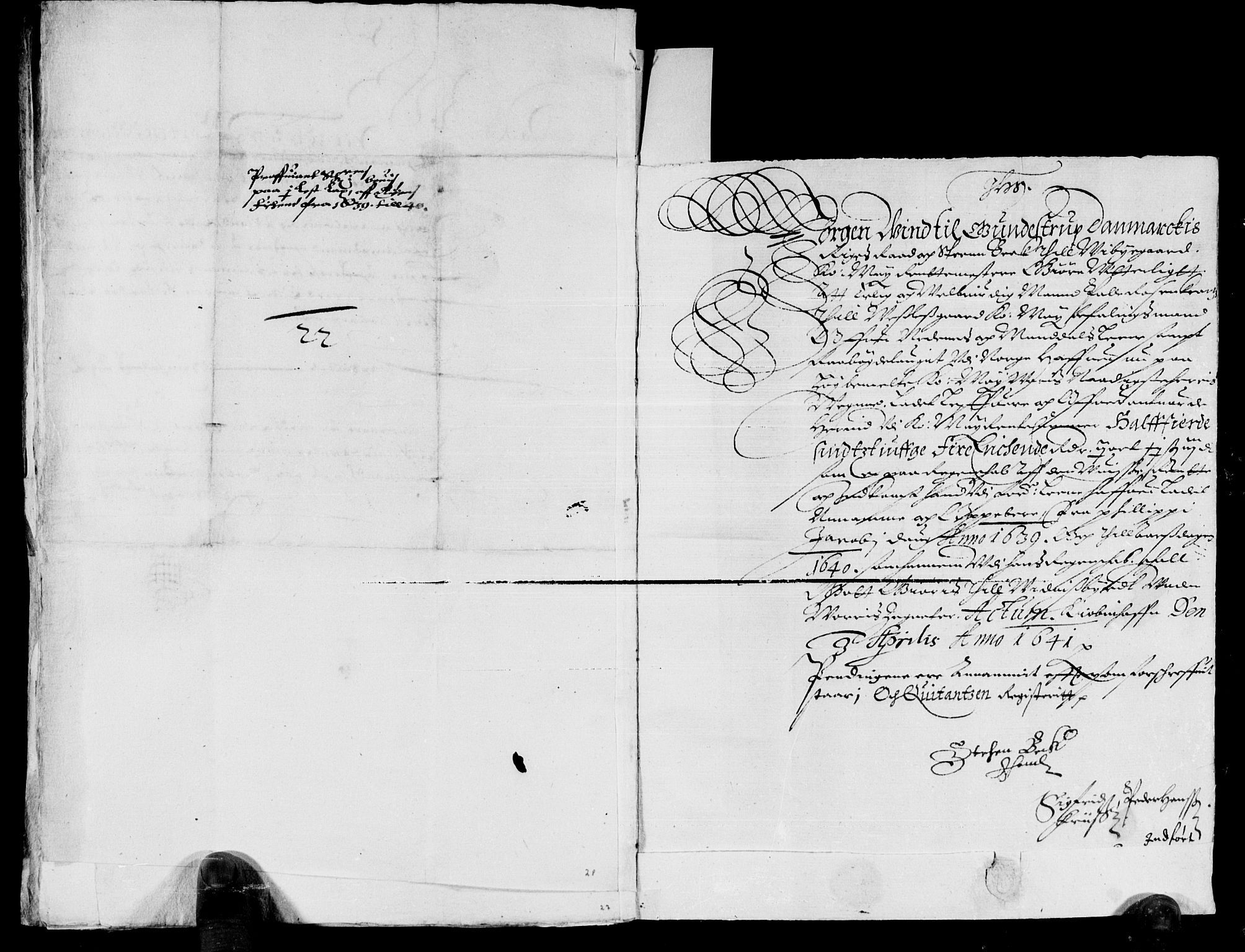 Rentekammeret inntil 1814, Reviderte regnskaper, Lensregnskaper, AV/RA-EA-5023/R/Rb/Rbq/L0028: Nedenes len. Mandals len. Råbyggelag., 1638-1640