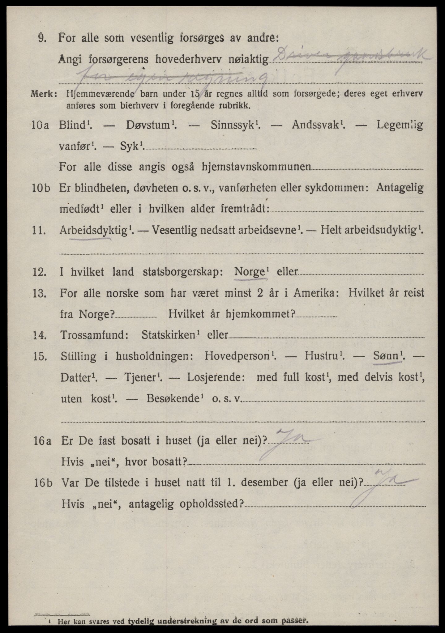 SAT, 1920 census for Øre, 1920, p. 3035