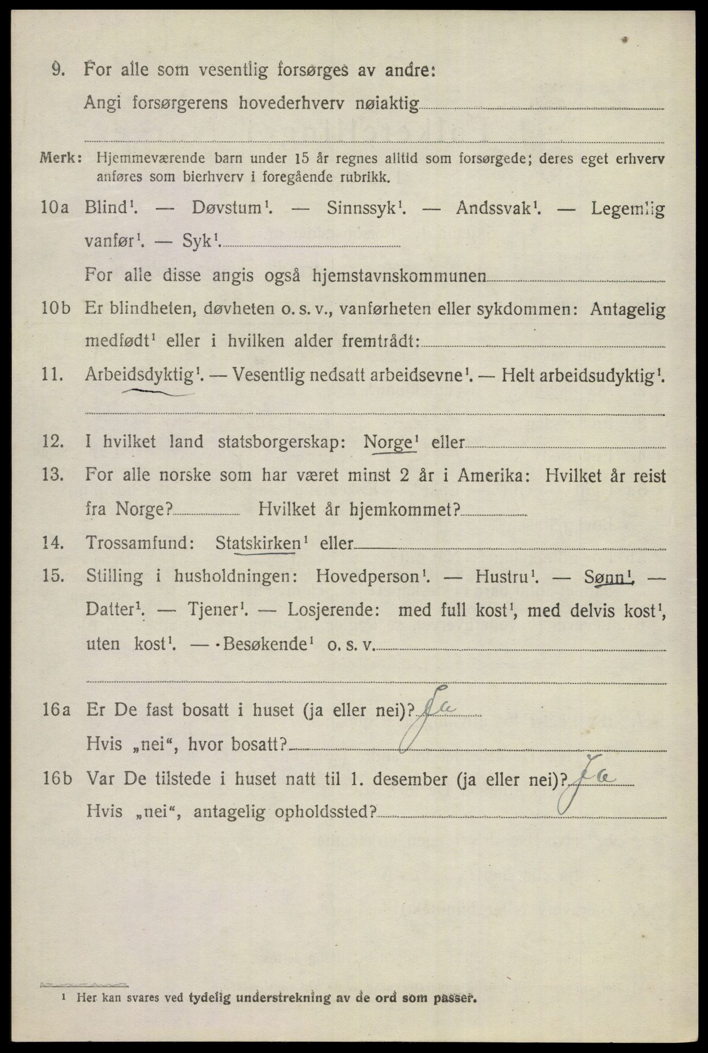 SAKO, 1920 census for Gol, 1920, p. 2227