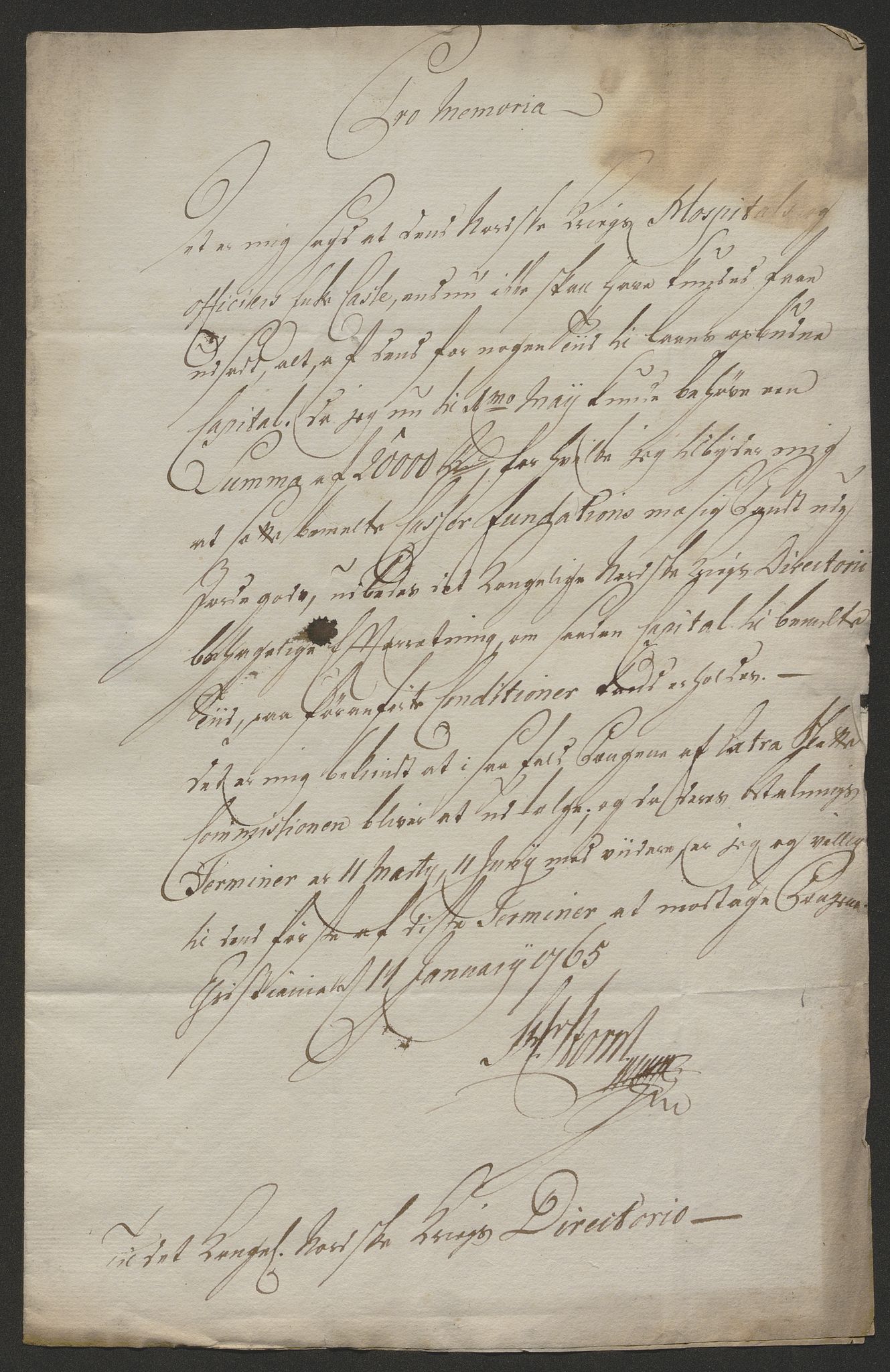 Forsvaret, Den norske kvesthuskasse/krigshospitalkasse, AV/RA-RAFA-1887/F/Fa/L0023: Ansøkninger om pensjon, pengelån m.v., 1765, p. 365