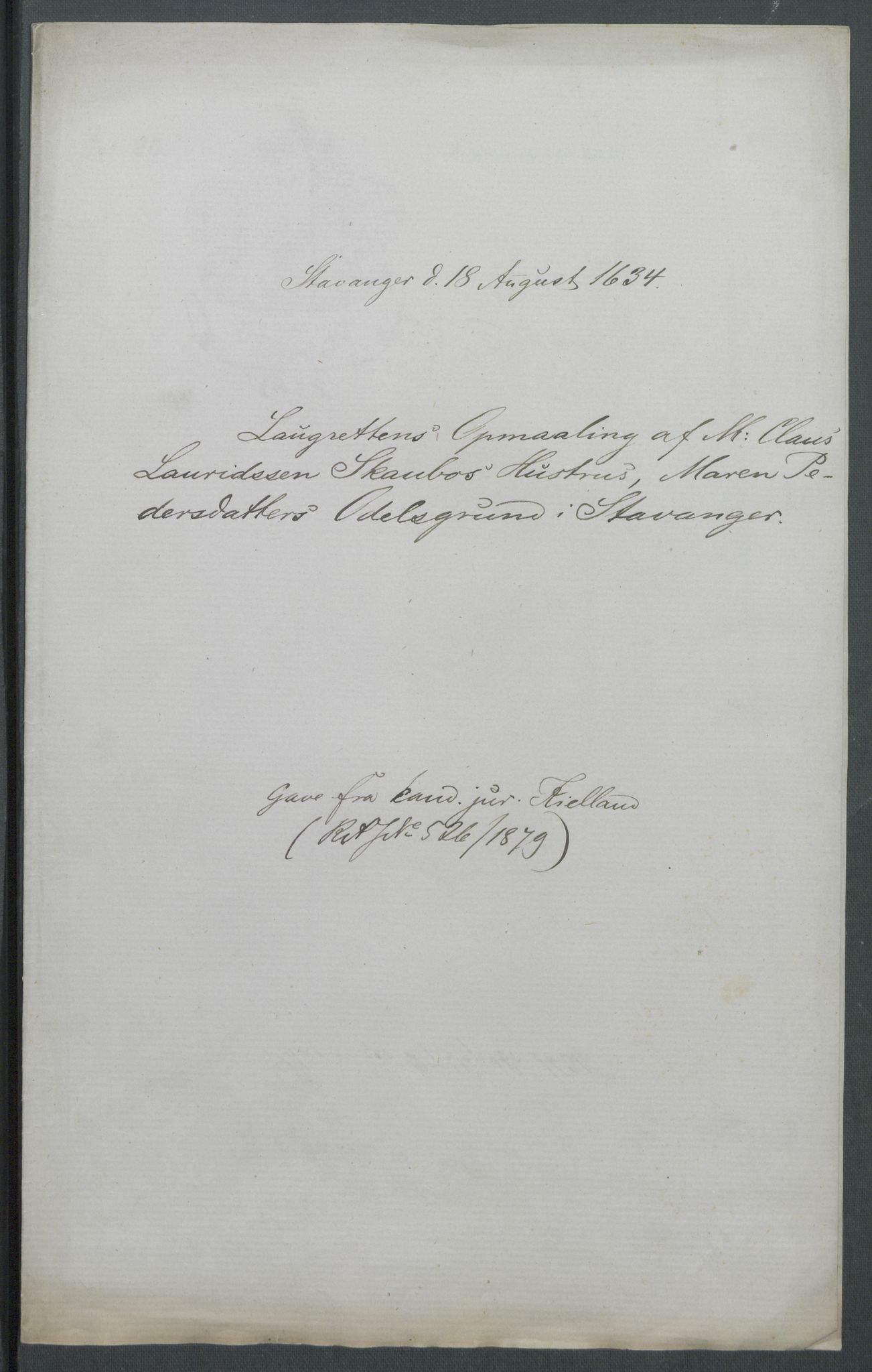 Riksarkivets diplomsamling, RA/EA-5965/F02/L0146: Dokumenter, 1634, p. 7