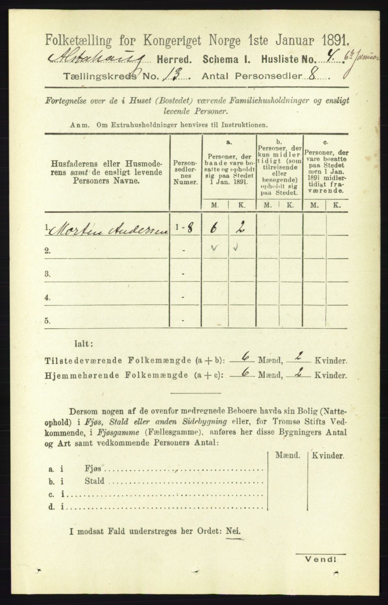 RA, 1891 census for 1820 Alstahaug, 1891, p. 4621