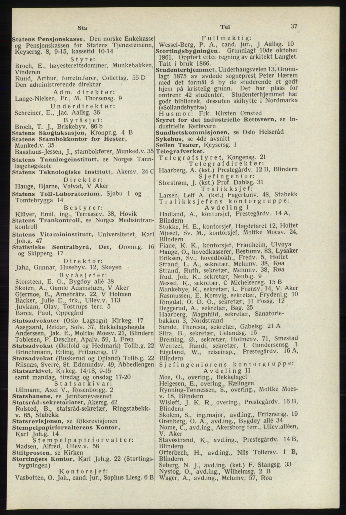 Kristiania/Oslo adressebok, PUBL/-, 1940, p. 53