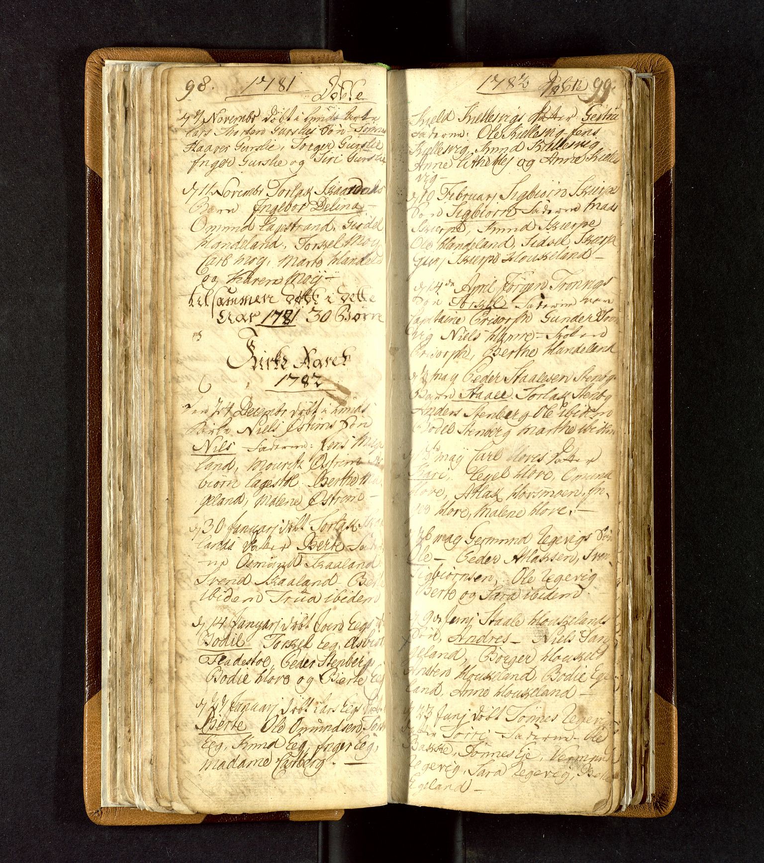 Lund sokneprestkontor, SAST/A-101809/S06/L0003: Parish register (official) no. A 3, 1761-1801, p. 98-99