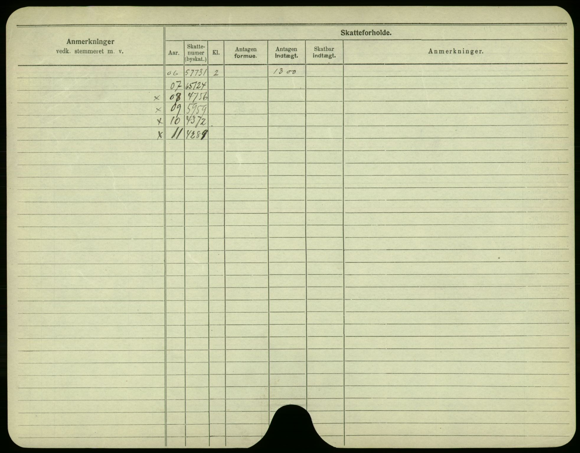 Oslo folkeregister, Registerkort, AV/SAO-A-11715/F/Fa/Fac/L0002: Menn, 1906-1914, p. 302b