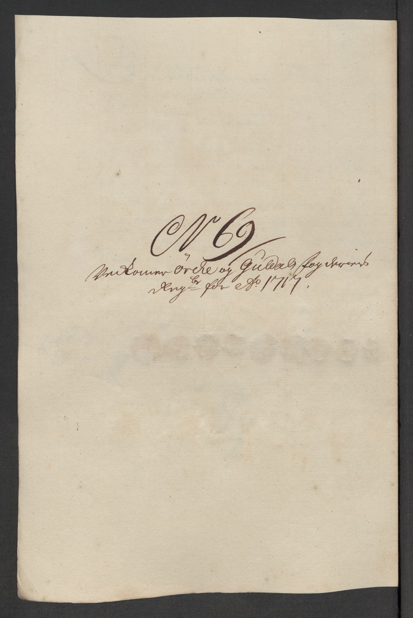 Rentekammeret inntil 1814, Reviderte regnskaper, Fogderegnskap, RA/EA-4092/R60/L3969: Fogderegnskap Orkdal og Gauldal, 1717, p. 509