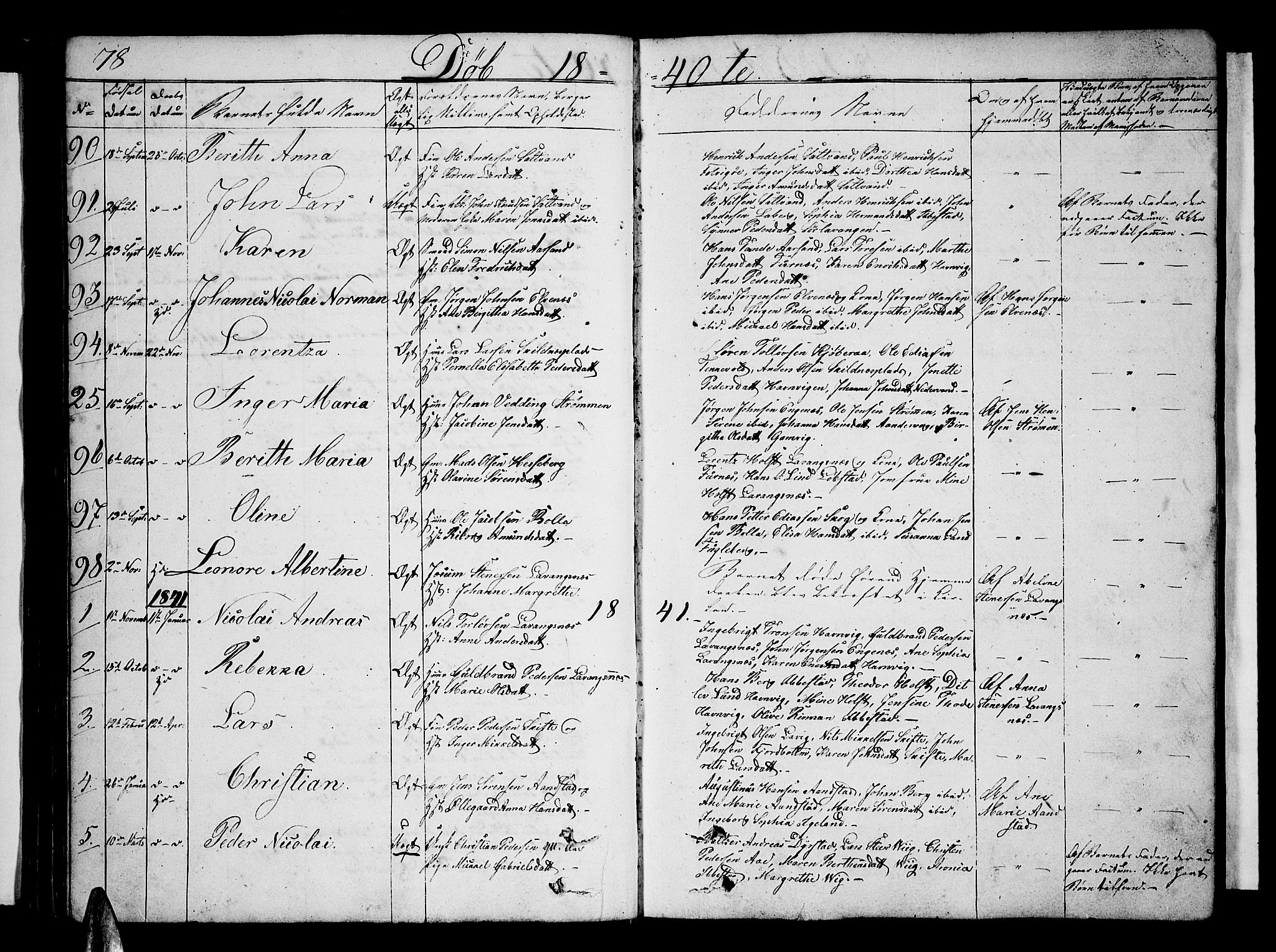Ibestad sokneprestembete, SATØ/S-0077/H/Ha/Hab/L0003klokker: Parish register (copy) no. 3, 1833-1852, p. 78