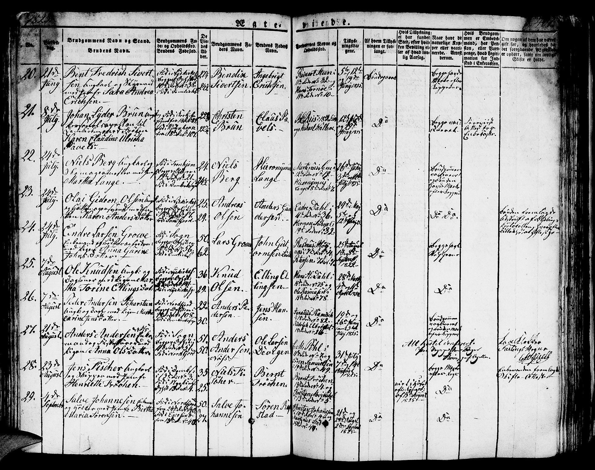 Domkirken sokneprestembete, AV/SAB-A-74801/H/Hab/L0002: Parish register (copy) no. A 2, 1821-1839, p. 403