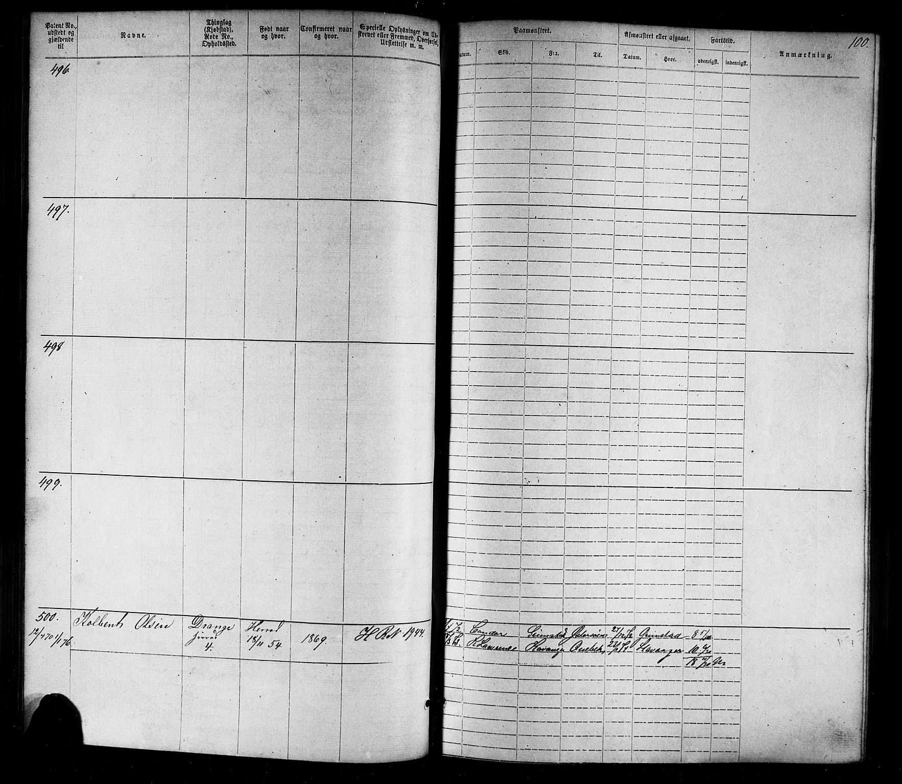 Farsund mønstringskrets, AV/SAK-2031-0017/F/Fa/L0005: Annotasjonsrulle nr 1-1910 med register, Z-2, 1869-1877, p. 126