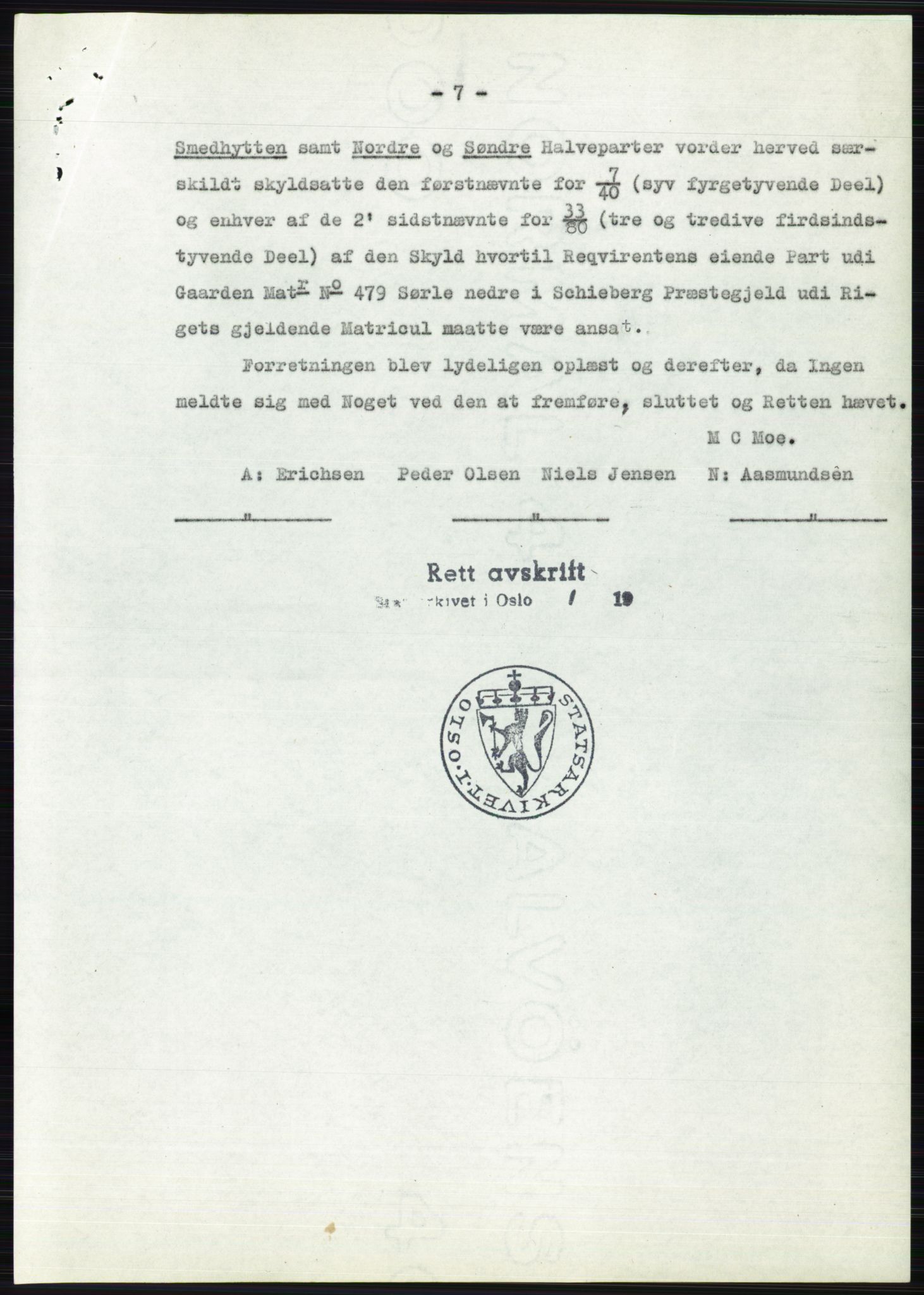 Statsarkivet i Oslo, SAO/A-10621/Z/Zd/L0001: Avskrifter, j.nr 34/1953 og 385-1291/1954, 1953-1954, p. 304